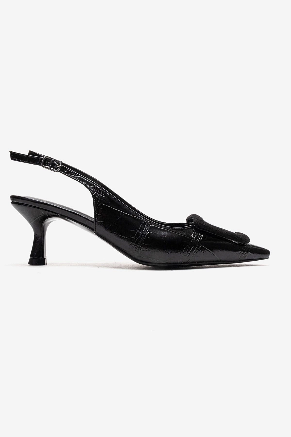 Prologue Shoes Womens Dublin Buckle Stiletto Pump