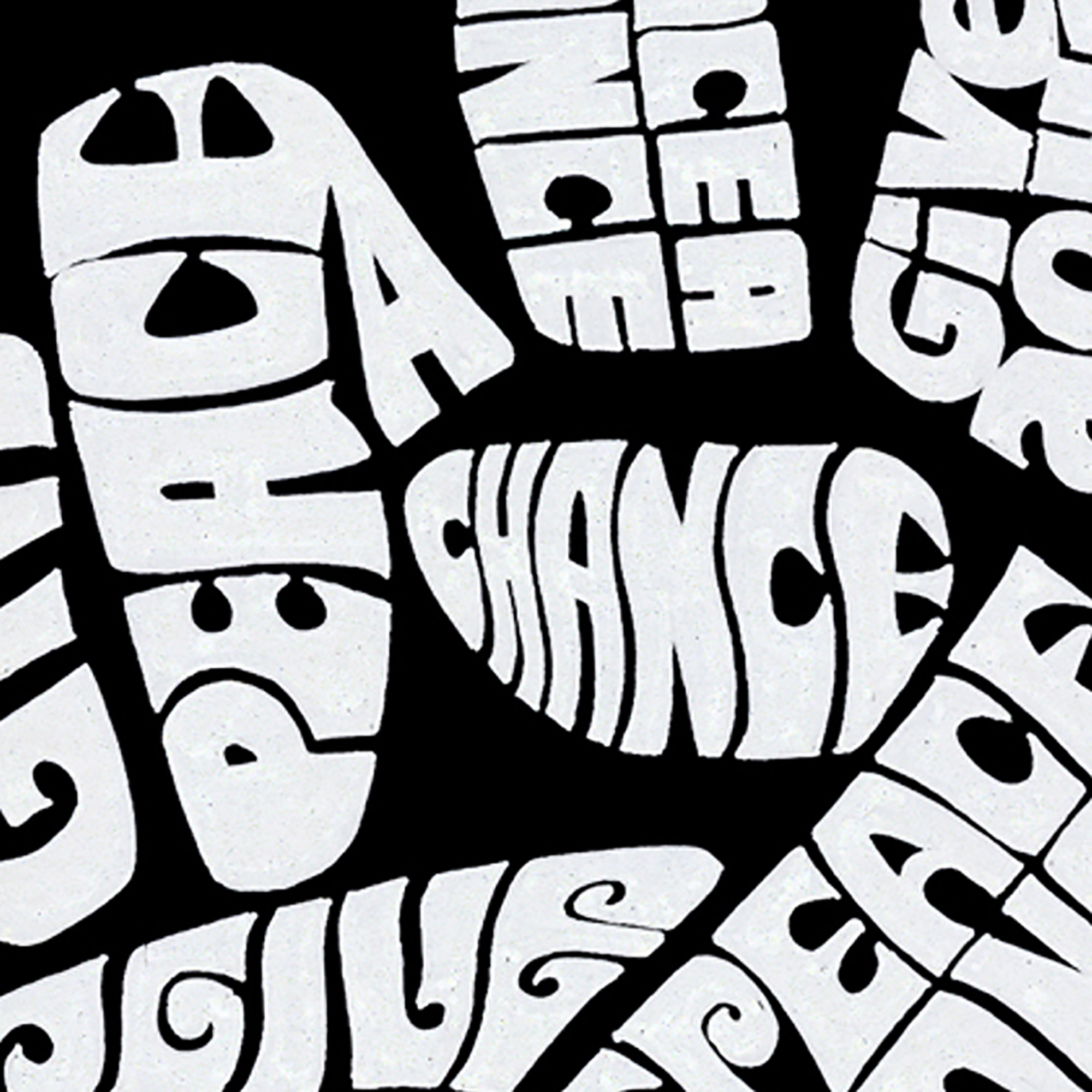 LA Pop Art Peace Fingers - Mens Word Hooded Sweatshirt