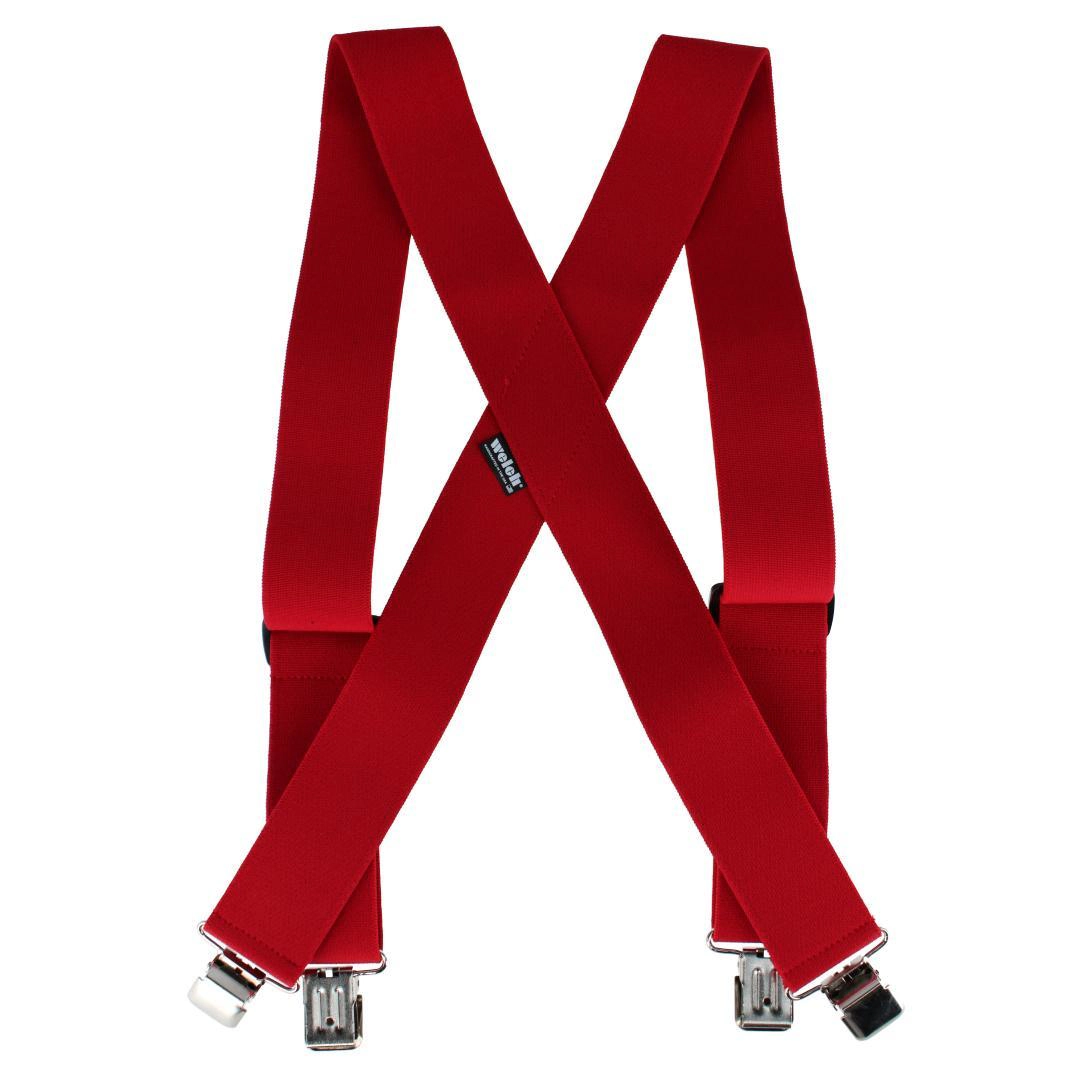 Welch Mens Big & Tall 2 Inch Super Tuff Stuff X-Back Clip On Work Suspender