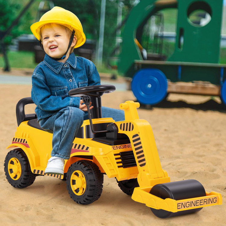 Hivvago Toddler Ride on Car with Adjustable Roller and Under-Seat Storage