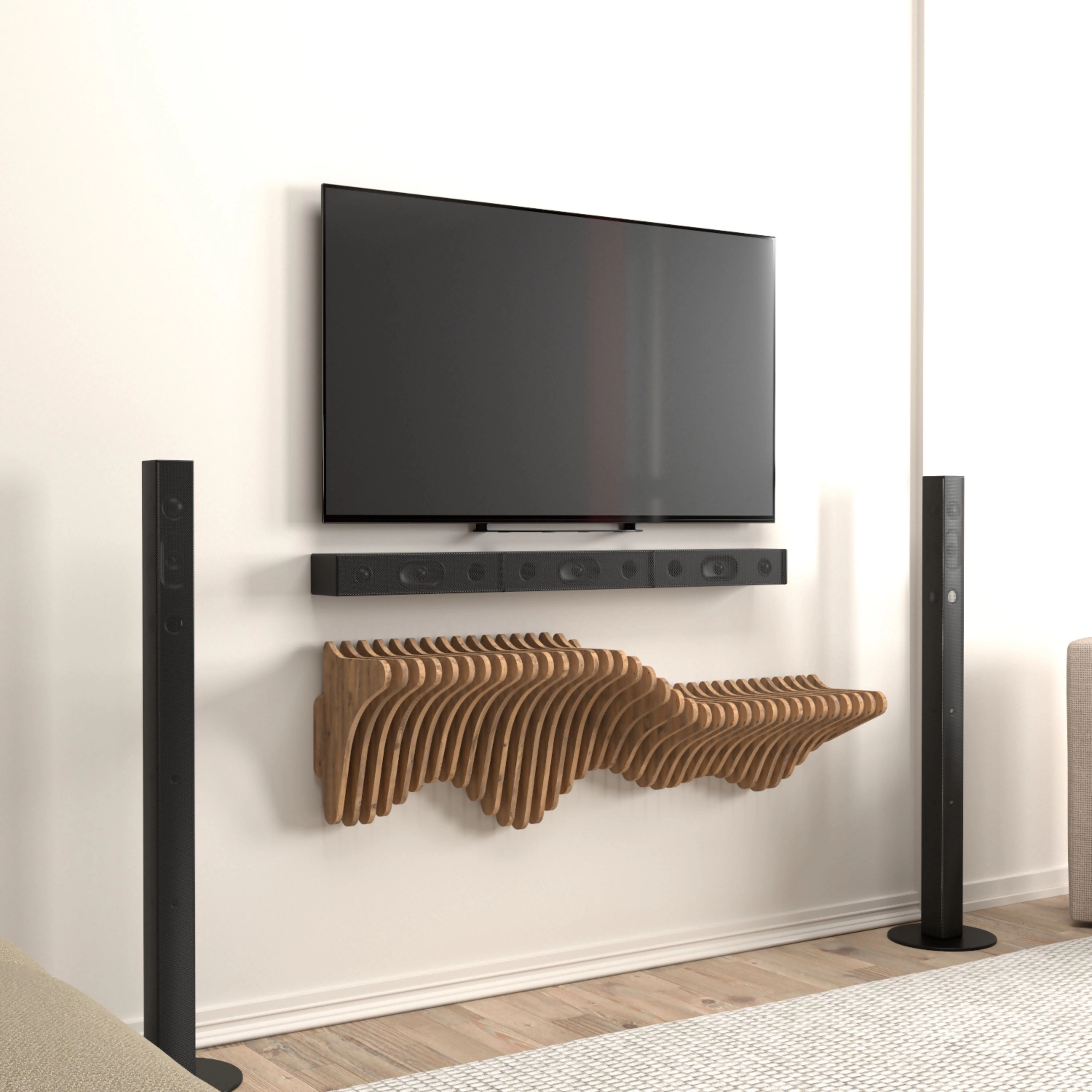 Wear Sierra 36'' Geometric Floating Wall Shelf