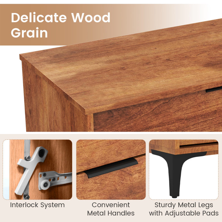 Hivvago Multi-Functional 5-Drawer Chest for Home Organization