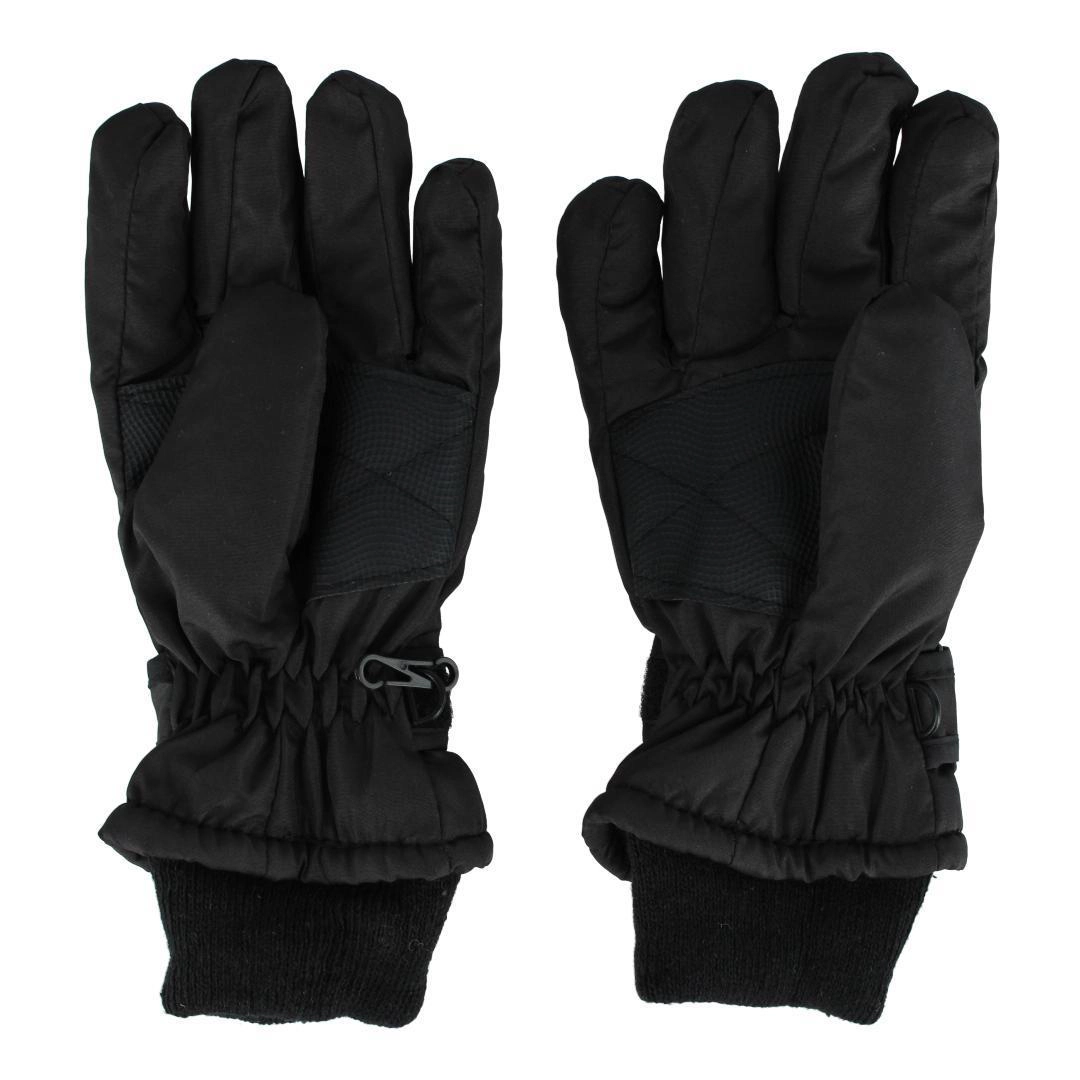 CTM Kids' Solid Color Winter Ski Glove with Wrist Strap by Wootie