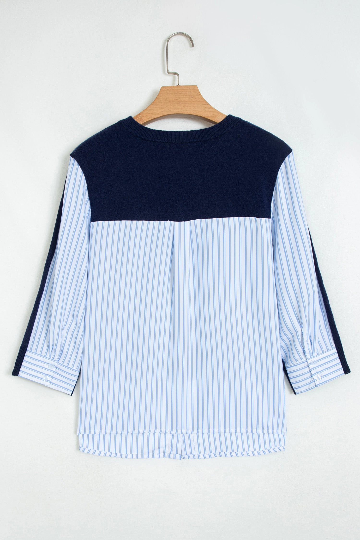Threaded Pear Hadlee Striped Pullover Sweater Long Sleeve Top