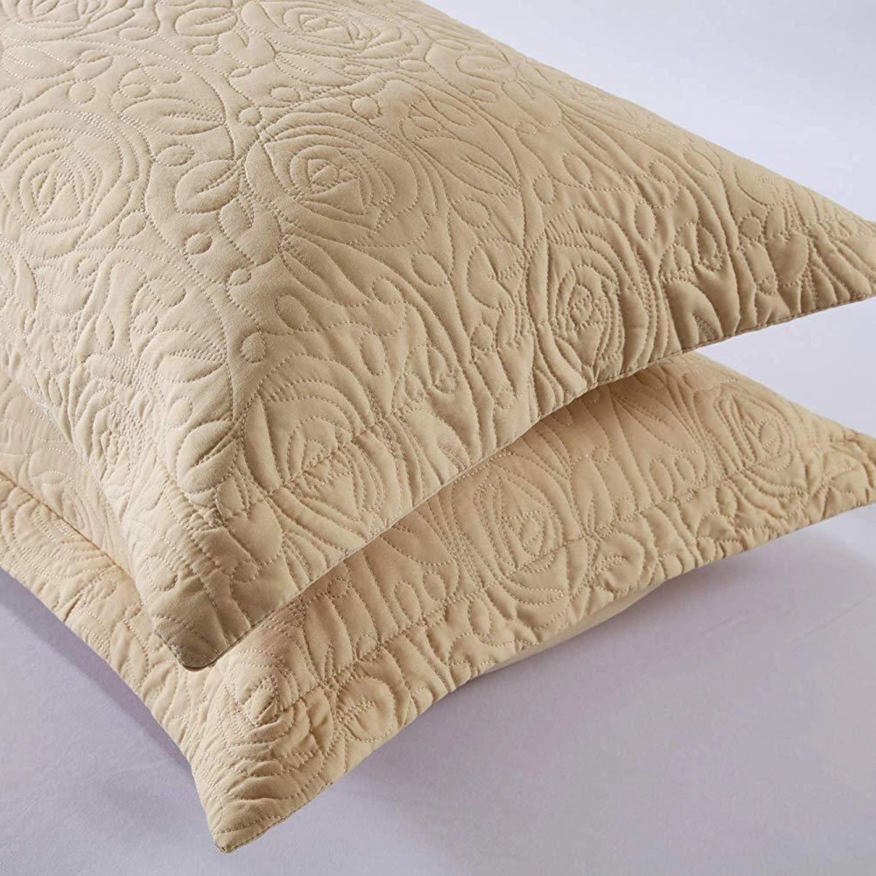 Marcielo 2 Pieces Quilted Pillow Shams, Decorative Covers