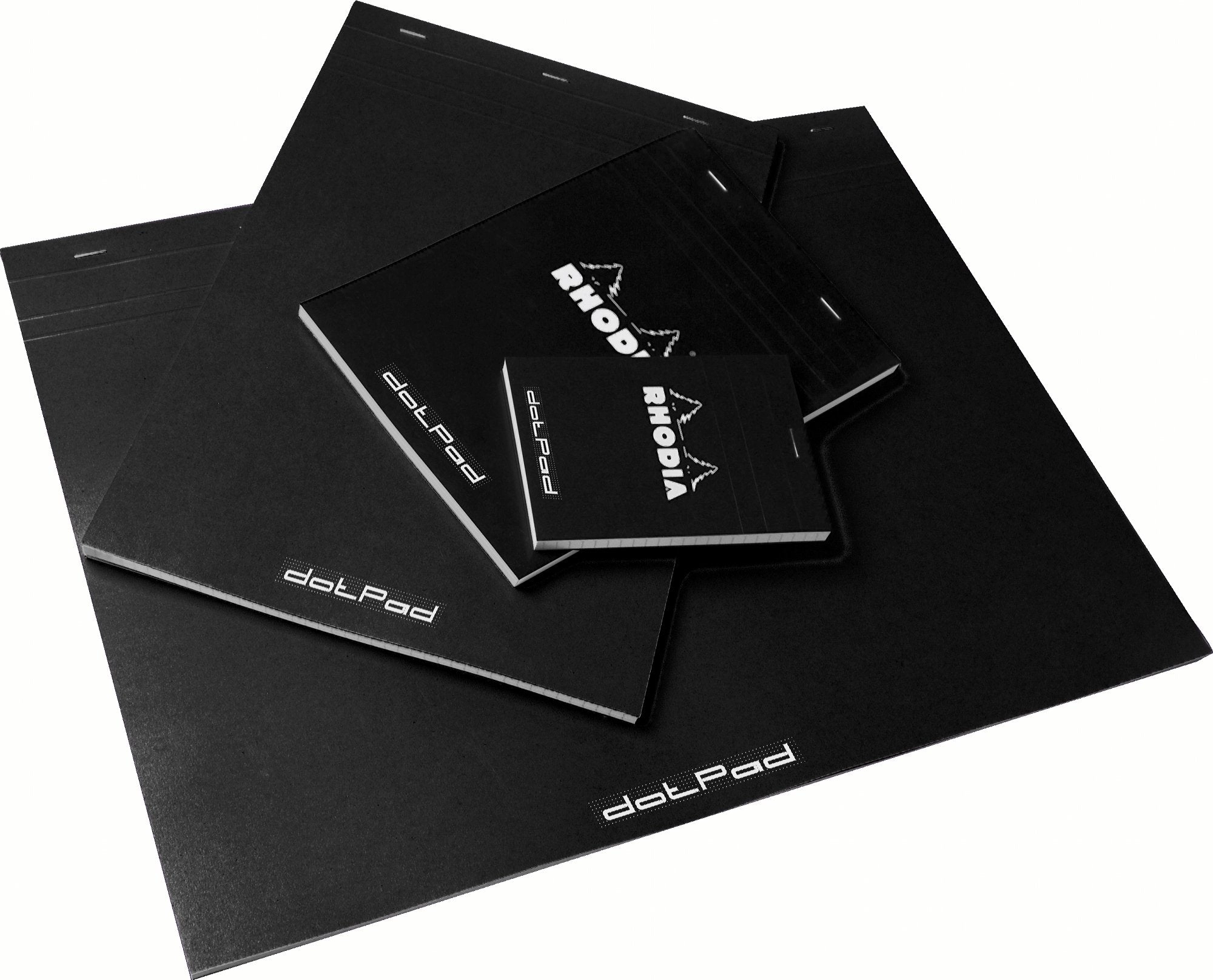 Rhodia Staplebound Notepad - Dot Grid 80 Sheets - 3 3/8 x 4 3/4 - Black cover