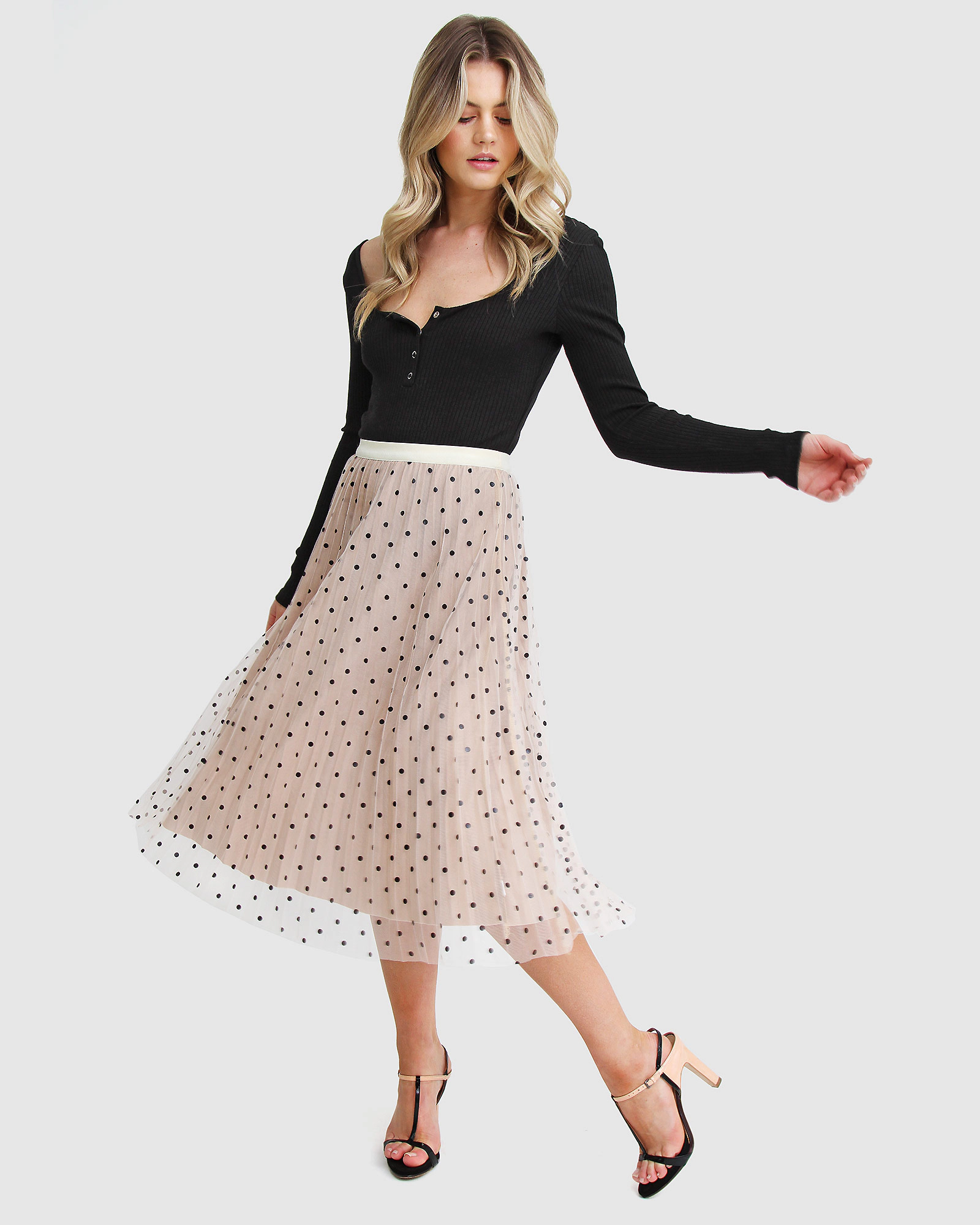 Belle & Bloom Womens Mixed Feeling Reversible Skirt