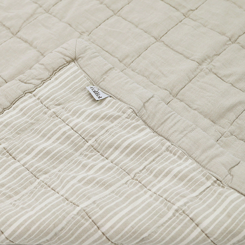 Nattiot Reversible Washed Cotton Baby Blanket - Anna Terrcota