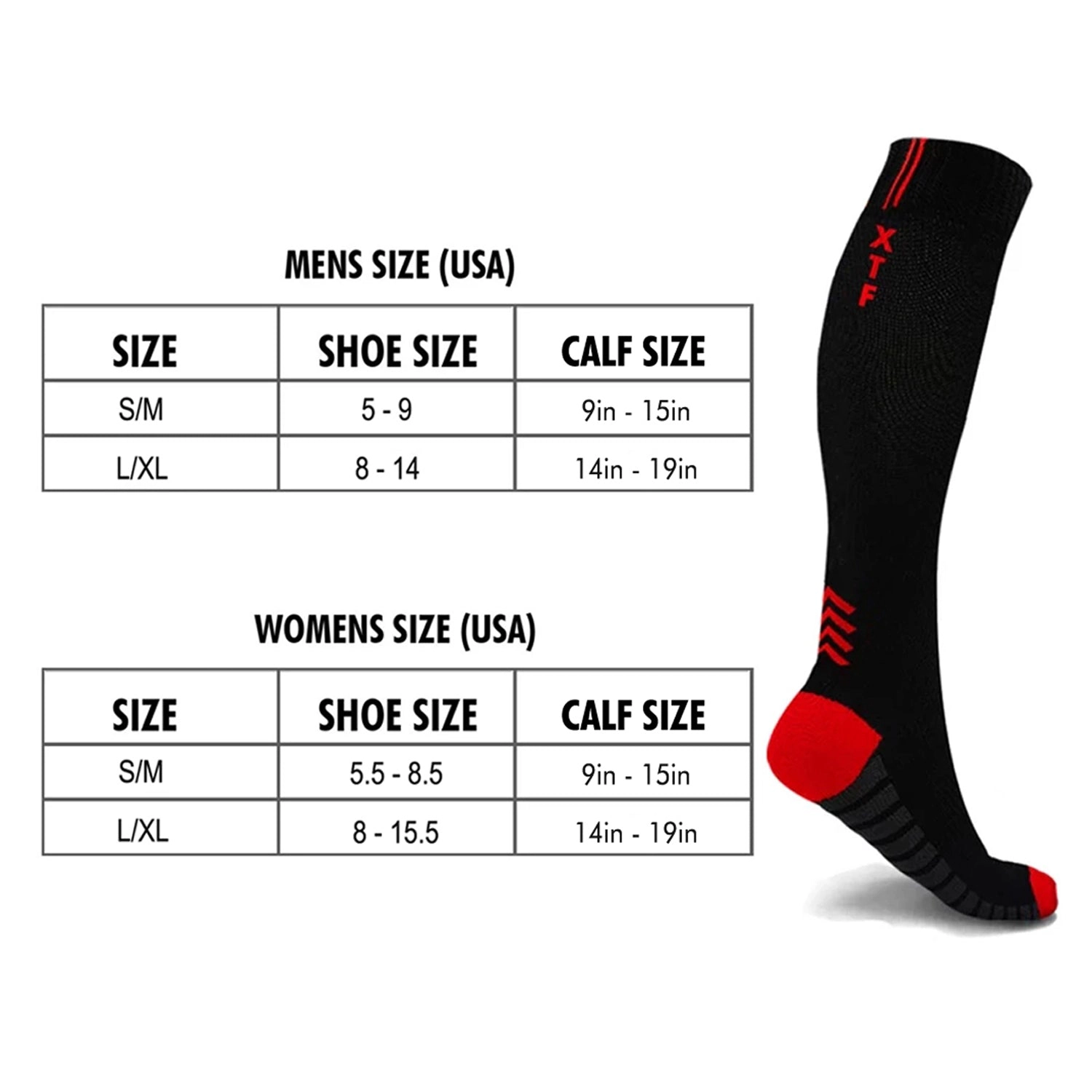Extreme Fit Compression Socks High Energy For Men And Women Knee High - 6 Pair