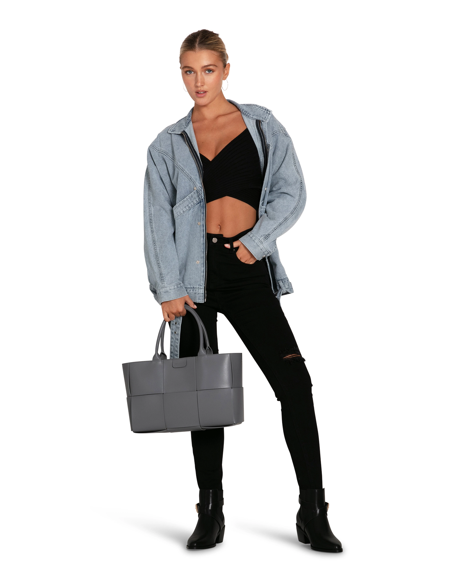 Belle & Bloom Womens All About You Denim Jacket