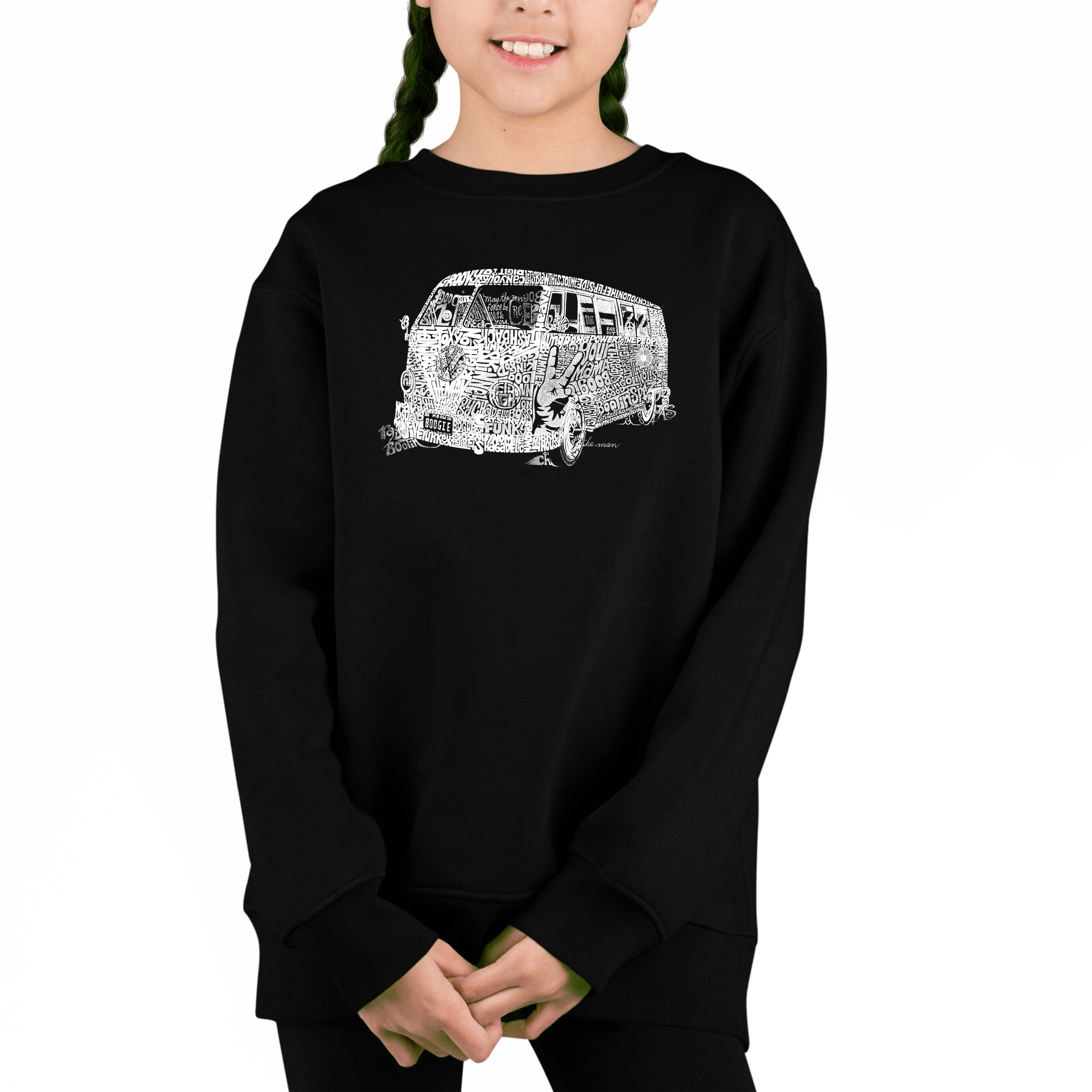 LA Pop Art Girl's Word Sweatshirt