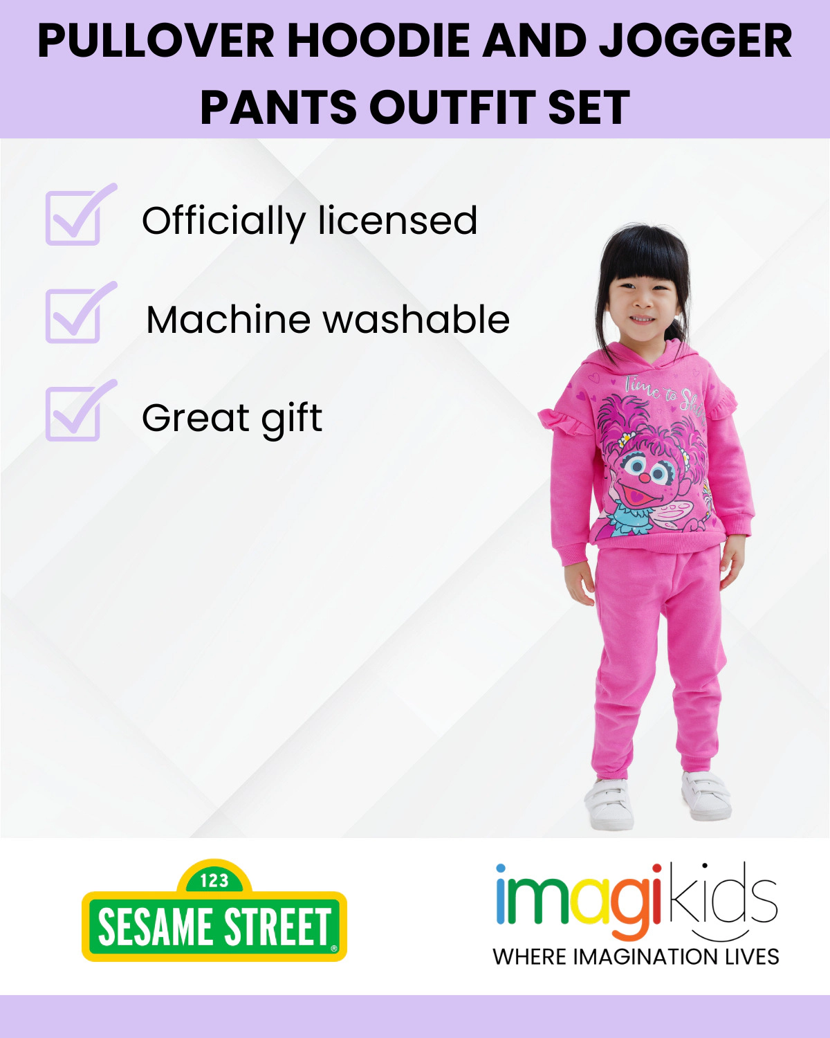 Sesame Street 2-Piece Fleece Hoodie and Pants Set