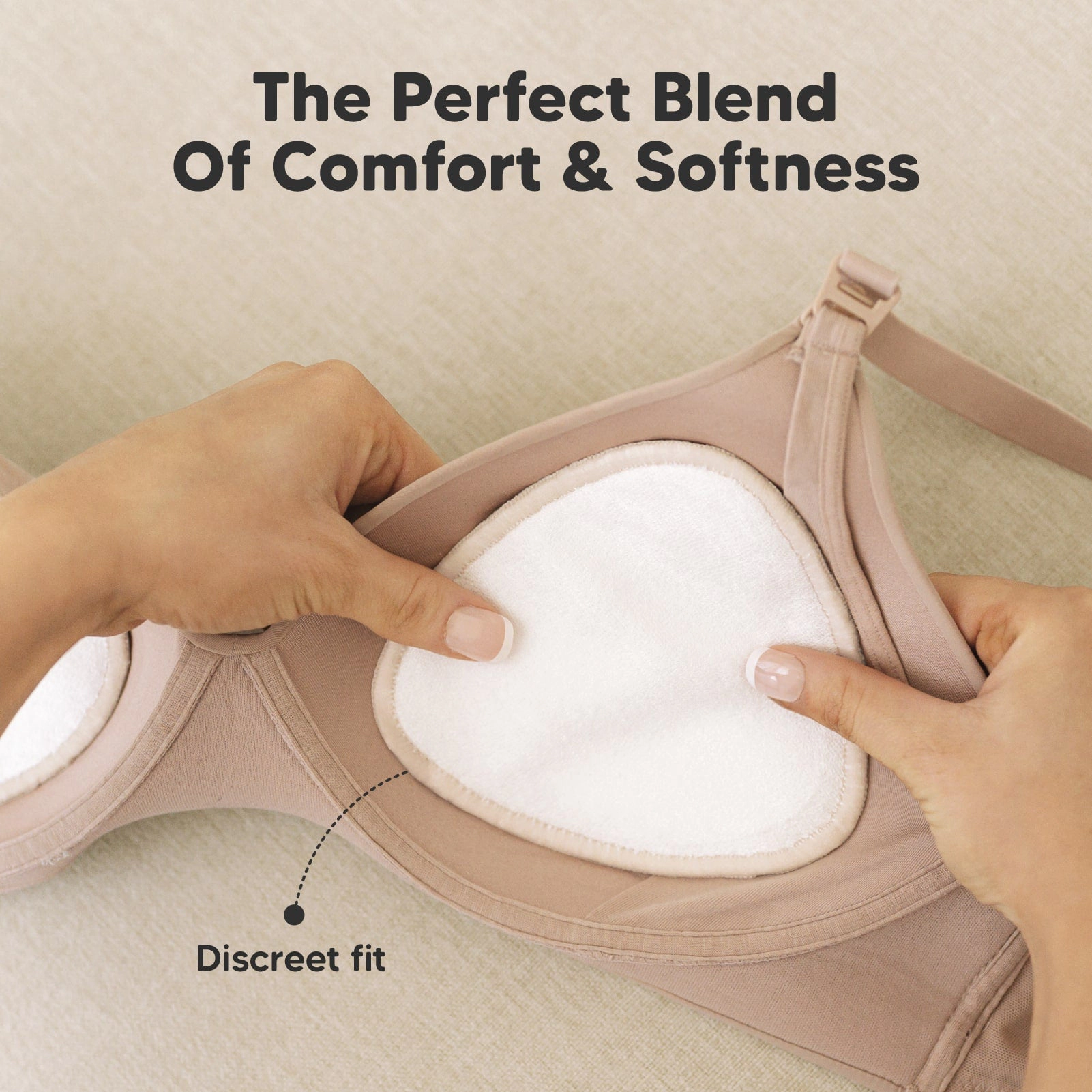 KeaBabies Contour Nursing Pads (Bare Beige)