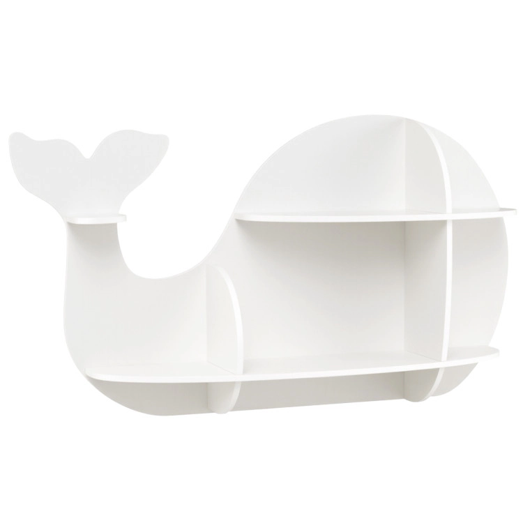 Hivvago Unique Dolphin Shelves for Floating Wall Mounted Storage