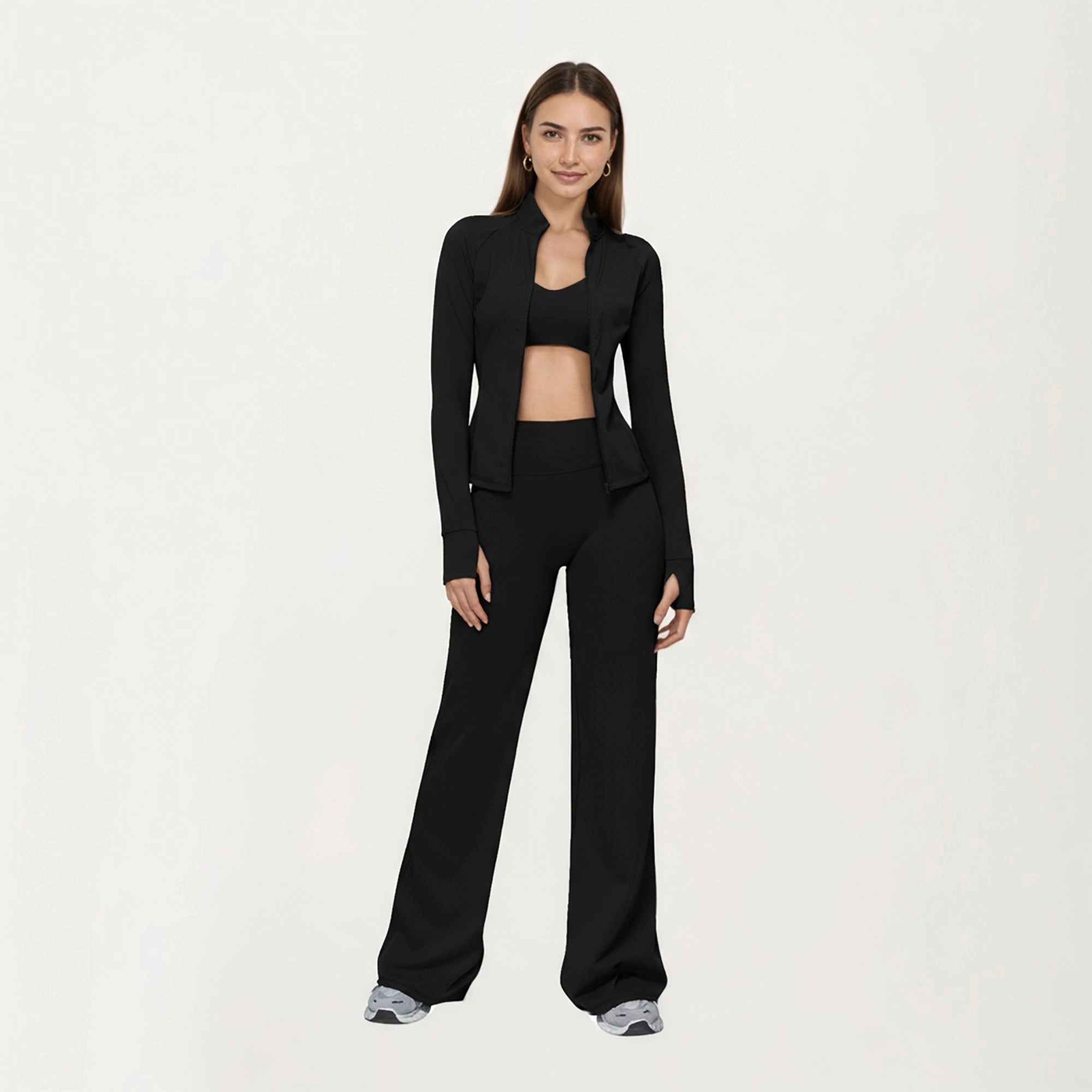 Anna-Kaci Women High-Waist Compression Flare Yoga Pants