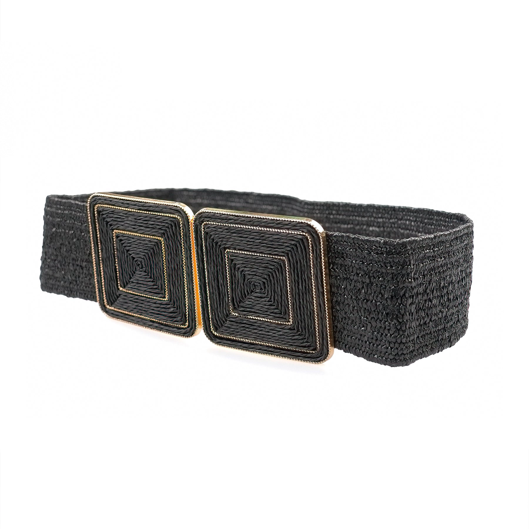 AGP PARIS Black Hook Buckle Women's Belt