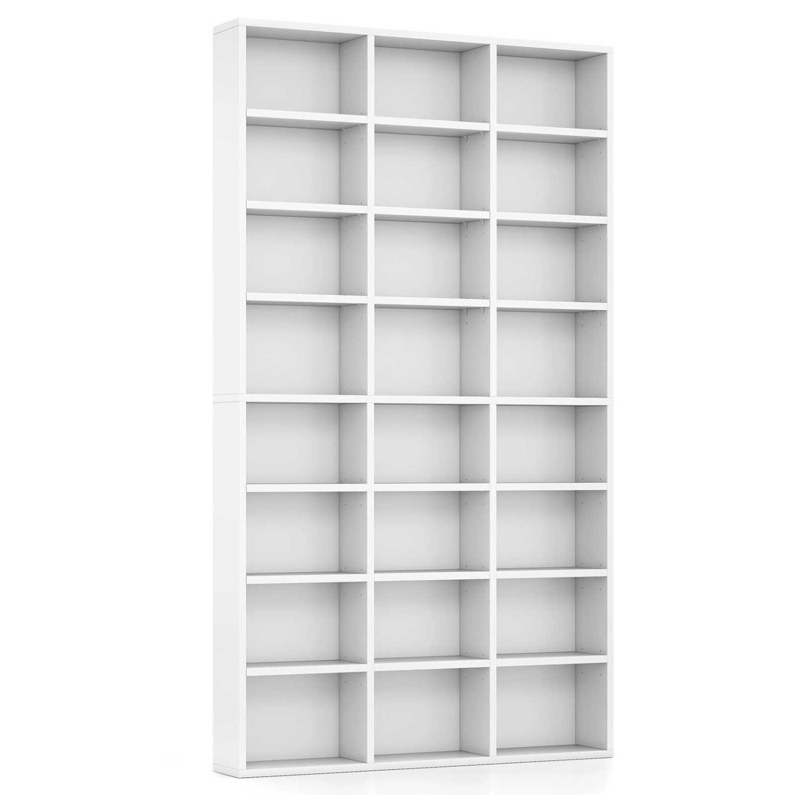SUGIFT 70-in Tall 24-Cube Bookshelf Storage Organizer 11-lb Cube Capacity 44-lb Top Shelf Capacity White