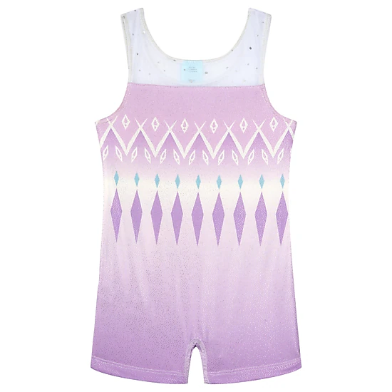 Disney Girls' Sleeveless Gymnastics One Piece Romper