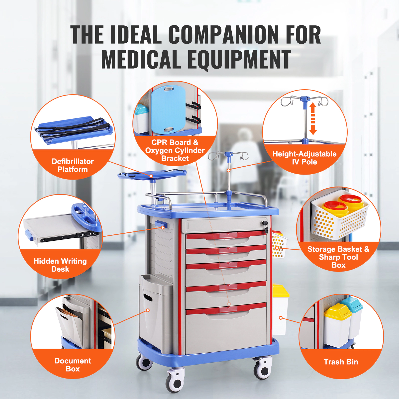 HONGGE with Wheels Medical with for Clinic Salon