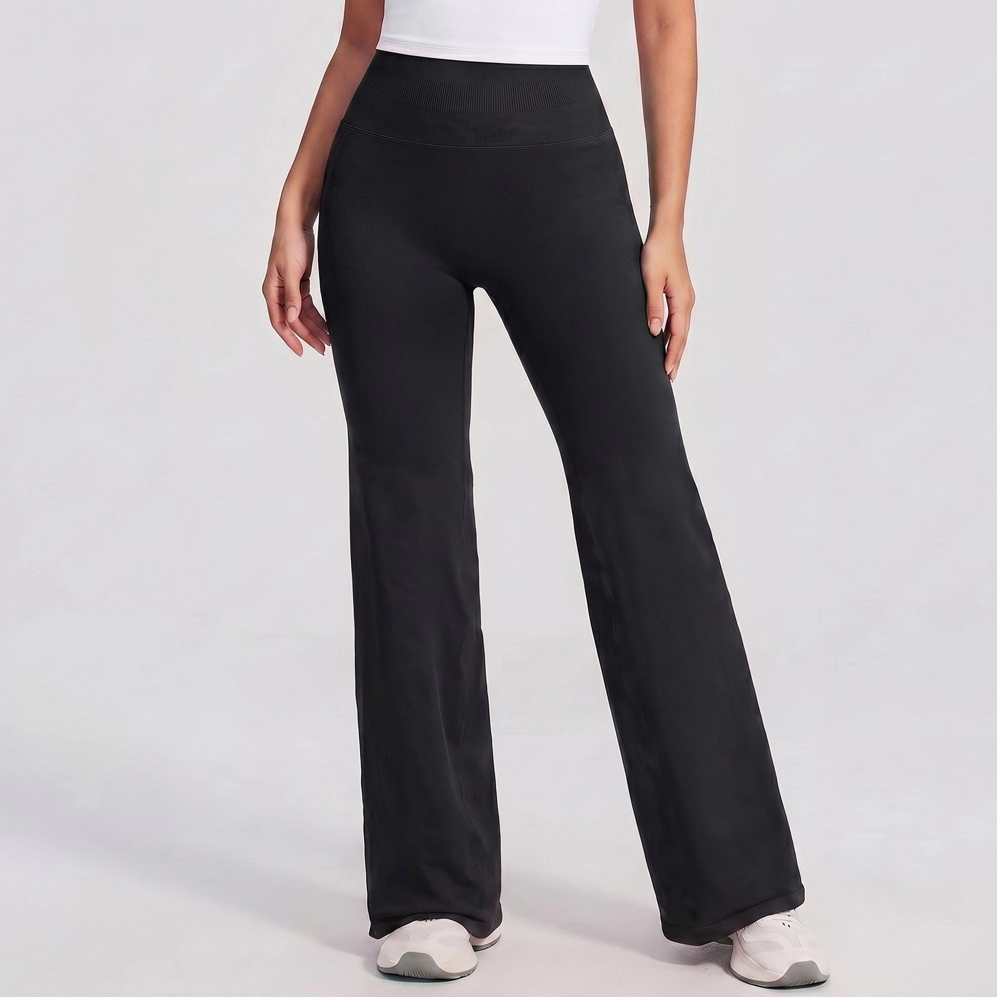 Anna-Kaci Women's High-Waisted Flare Yoga Pants Bootcut Workout Leggings