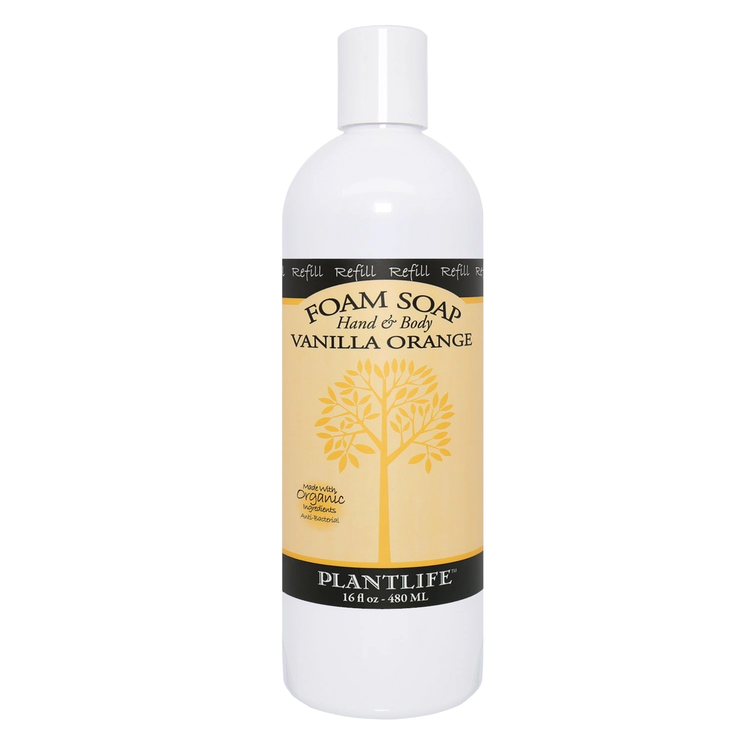 Plantlife Vanilla Orange Hand & Body Foam Soap Refill
