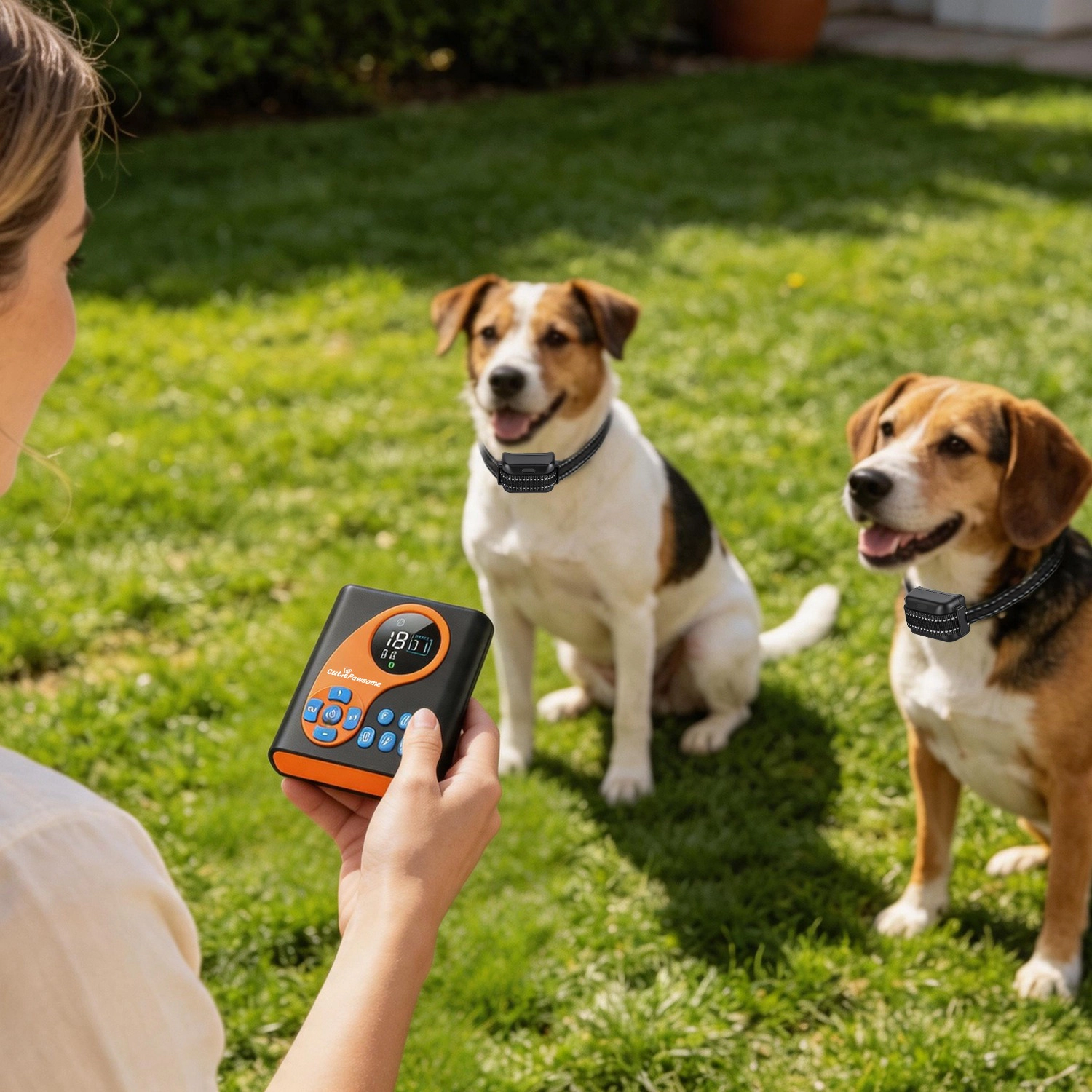 GBruno 2-in-1 Wireless Dog Fence With Training Collar