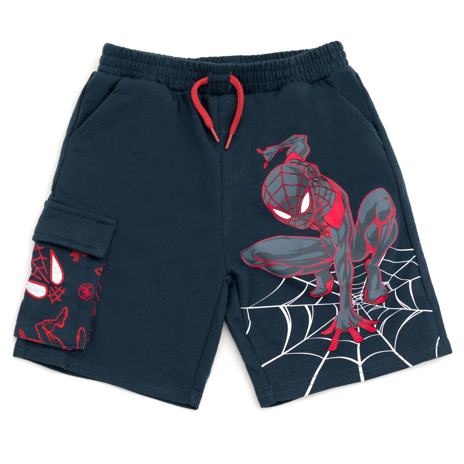 Marvel Spider-Man Boys' 2-Piece French Terry Hooded Tee and Shorts Set
