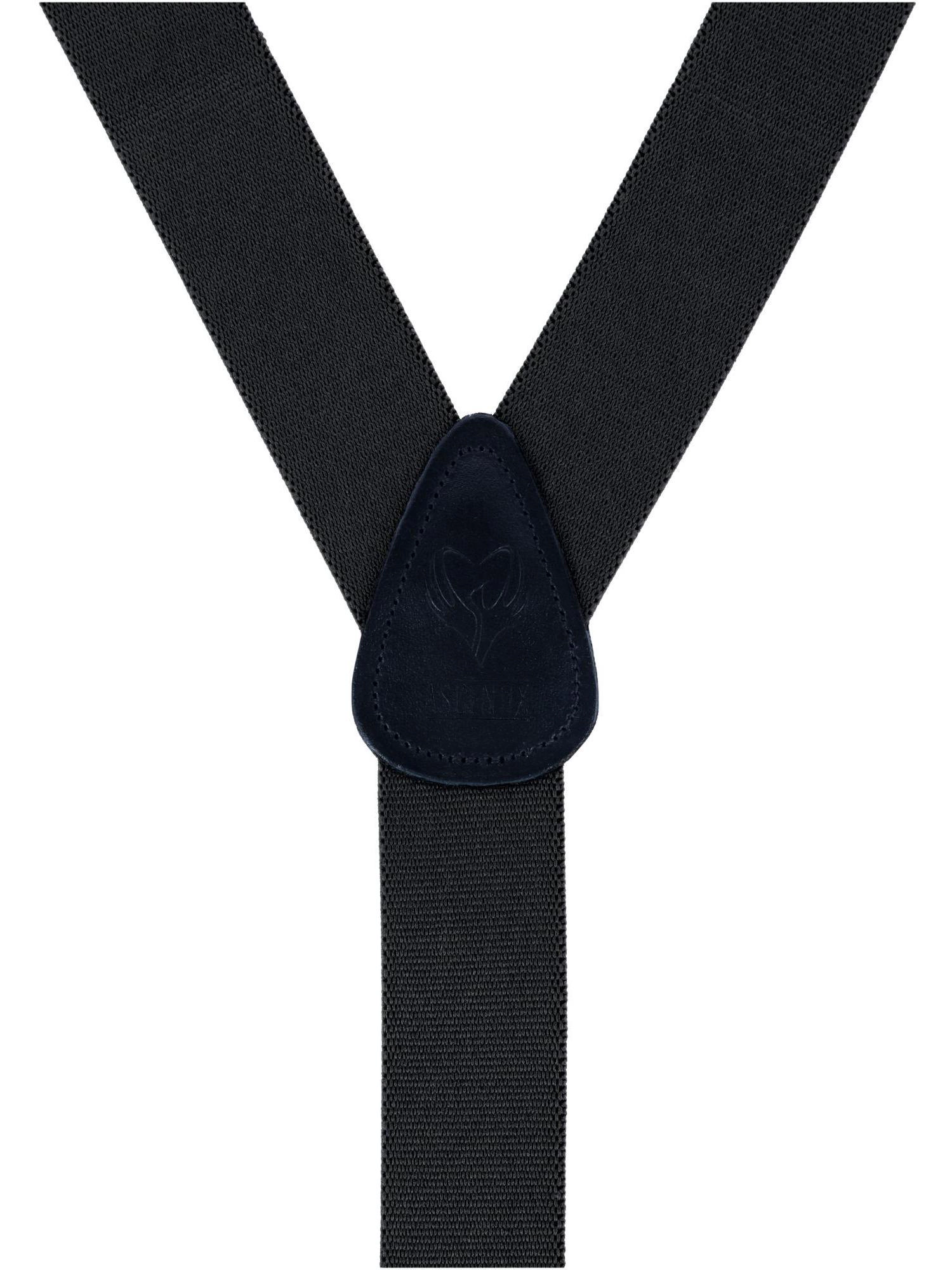 Ascentix Men's Classic Stretch 1 3/8 inch Convertible Suspenders