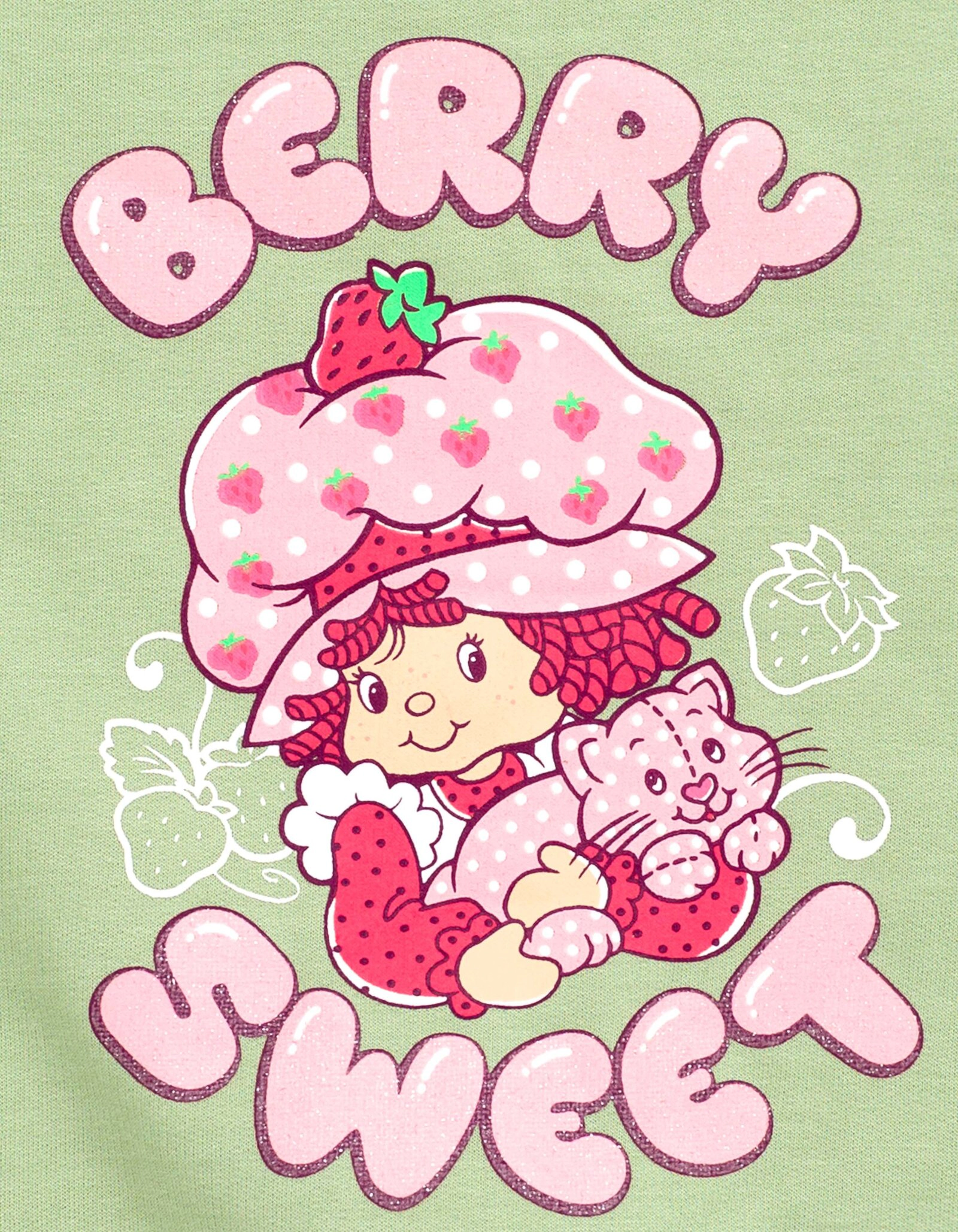 Strawberry Shortcake Girls' 2-Piece Fleece Sweatshirt and Pants Set
