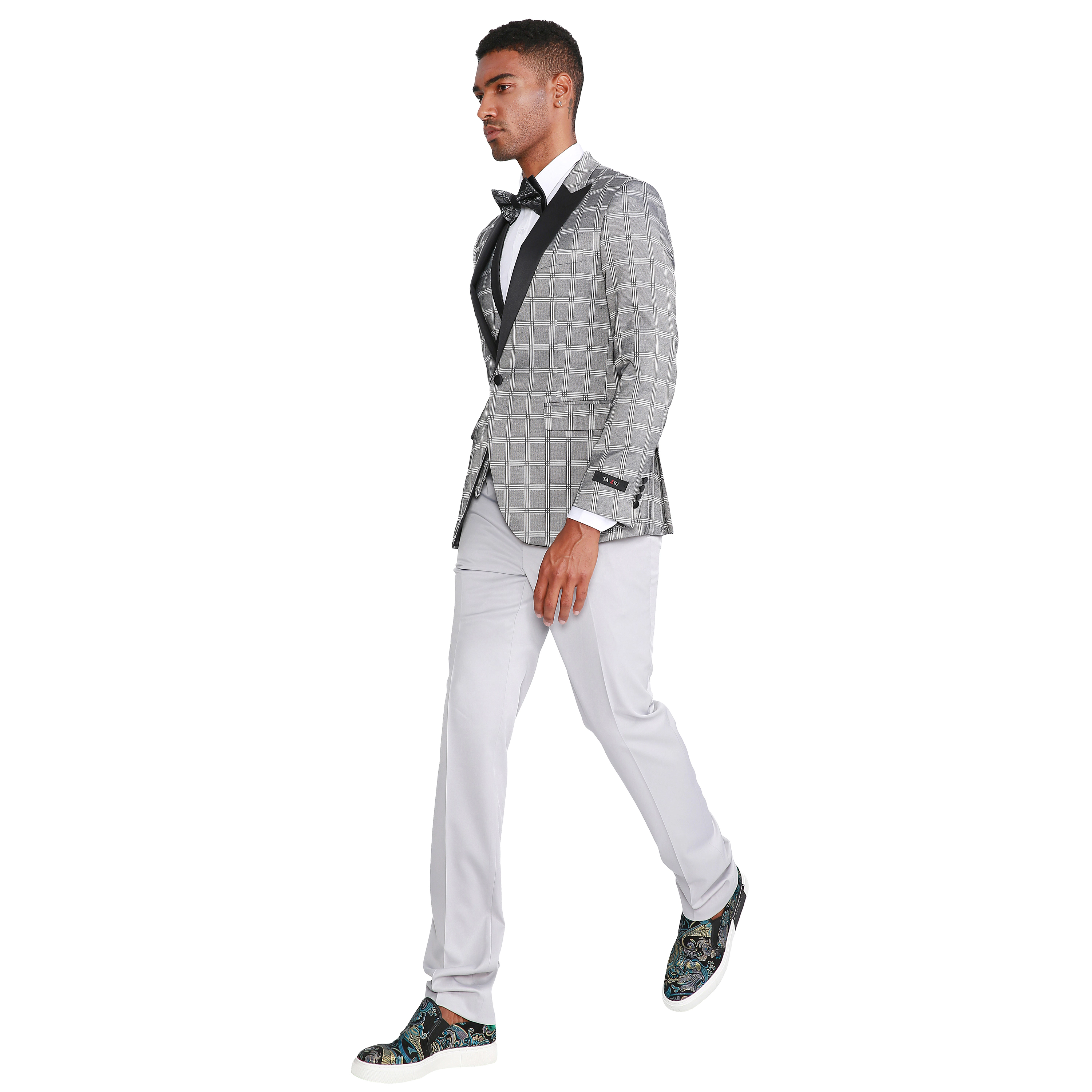 Tazzio Mens Skinny Fit 3pc. Fashion Tuxedo Set