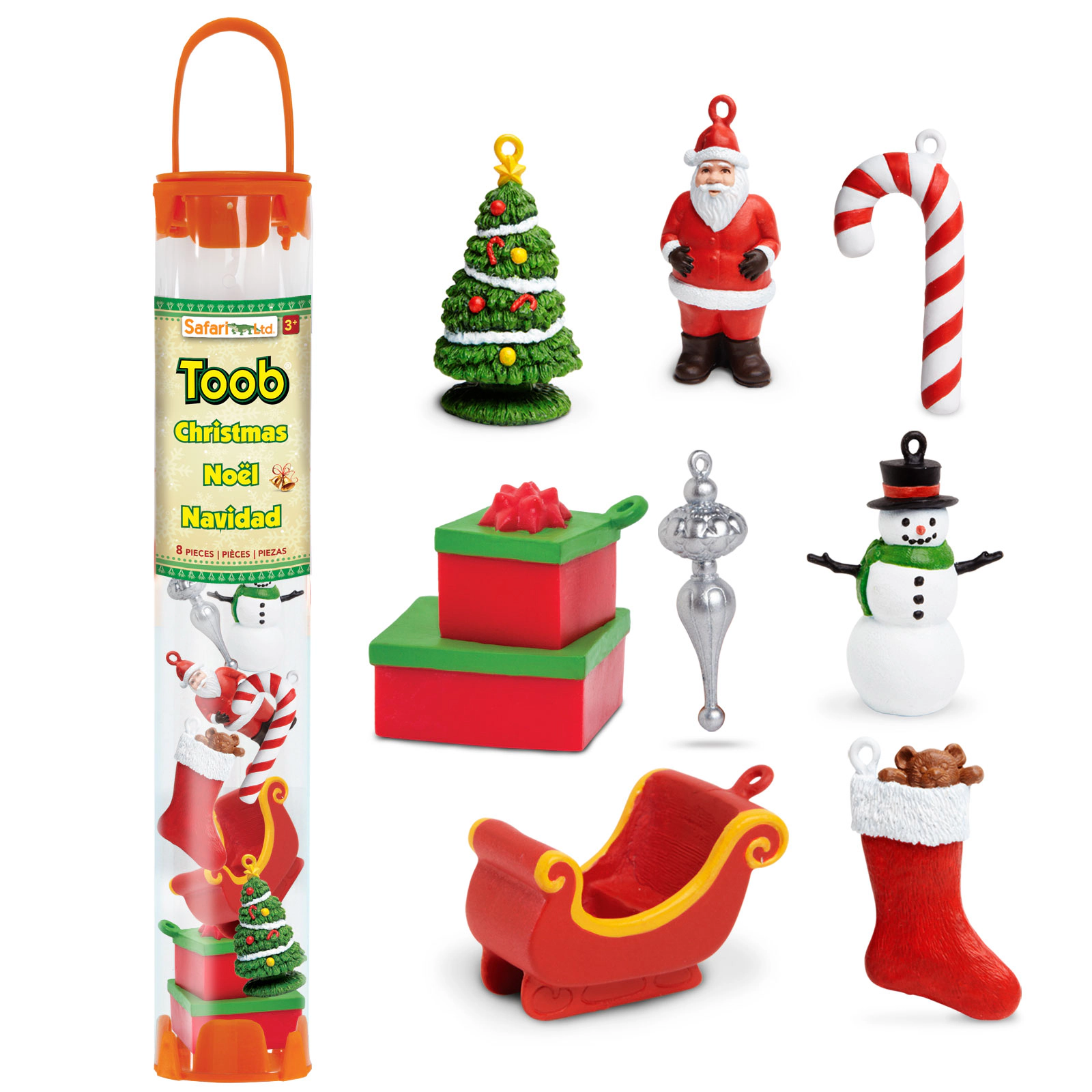 Safari Ltd. - Christmas Designer TOOB - contains 7 Mini Figurines