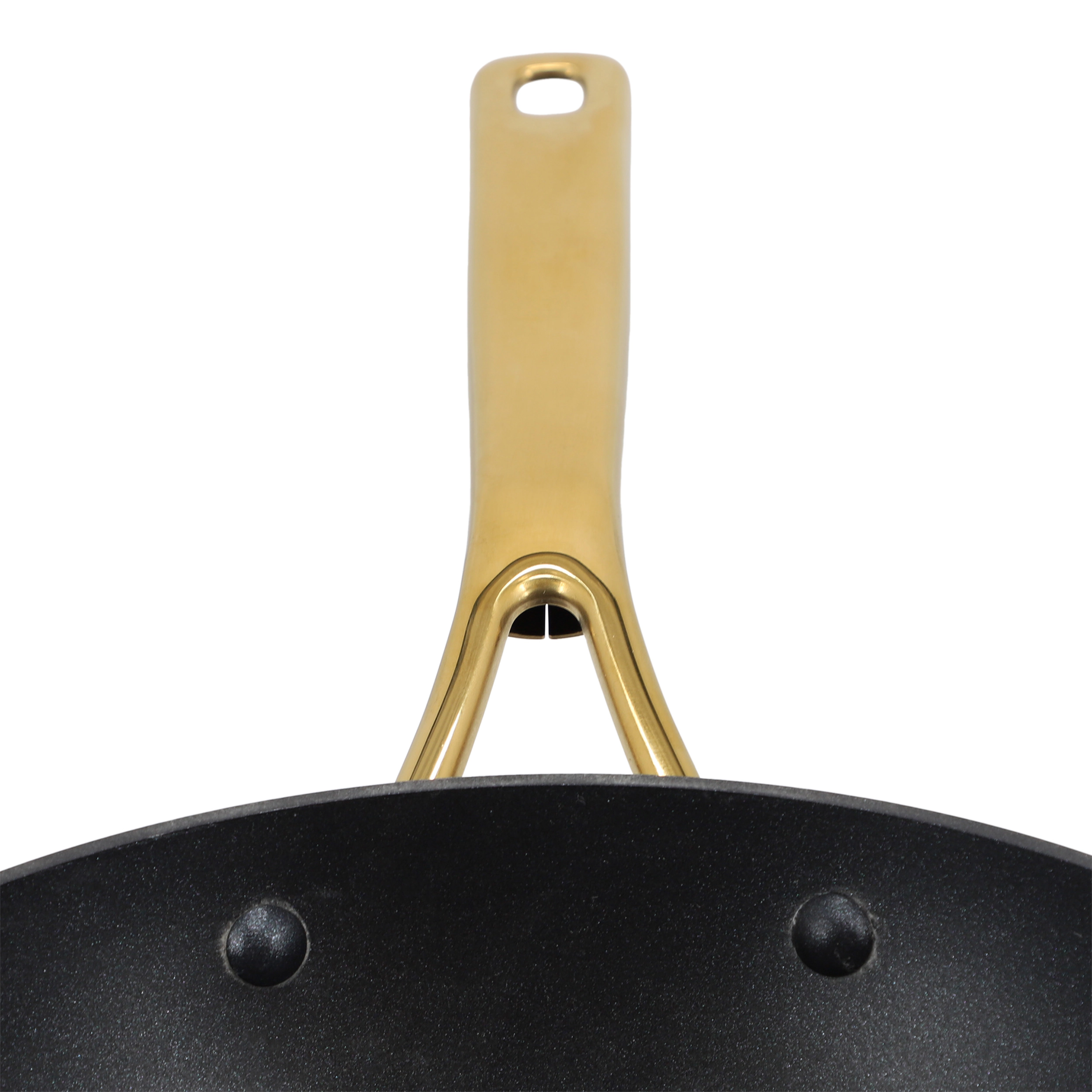Oster Abbottsford 11 Inch Nonstick Round Aluminum Wok in Black