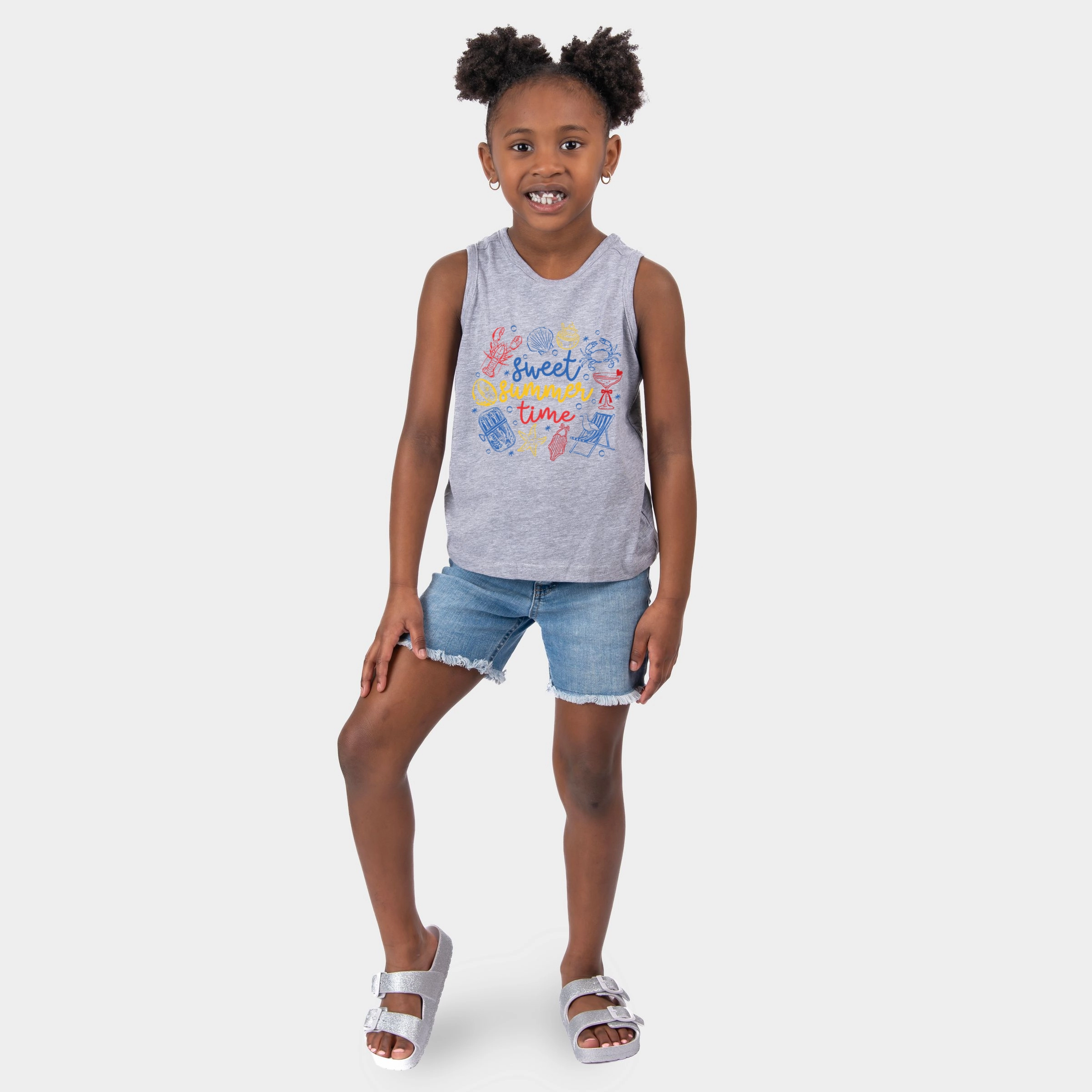 The Juniper Shop - Sweet Summer Time Nautical Youth Tank Top