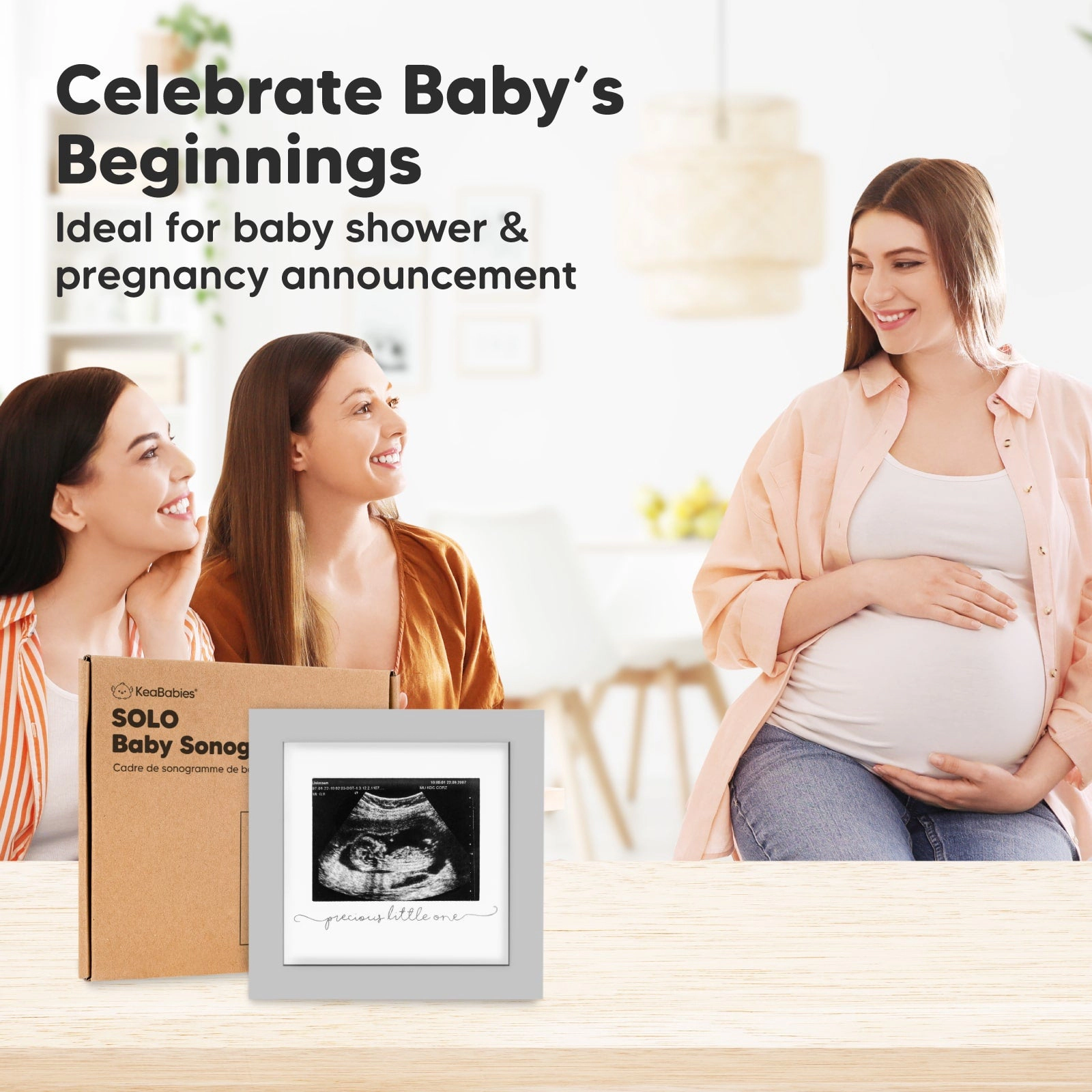 KeaBabies Solo Baby Sonogram Frame