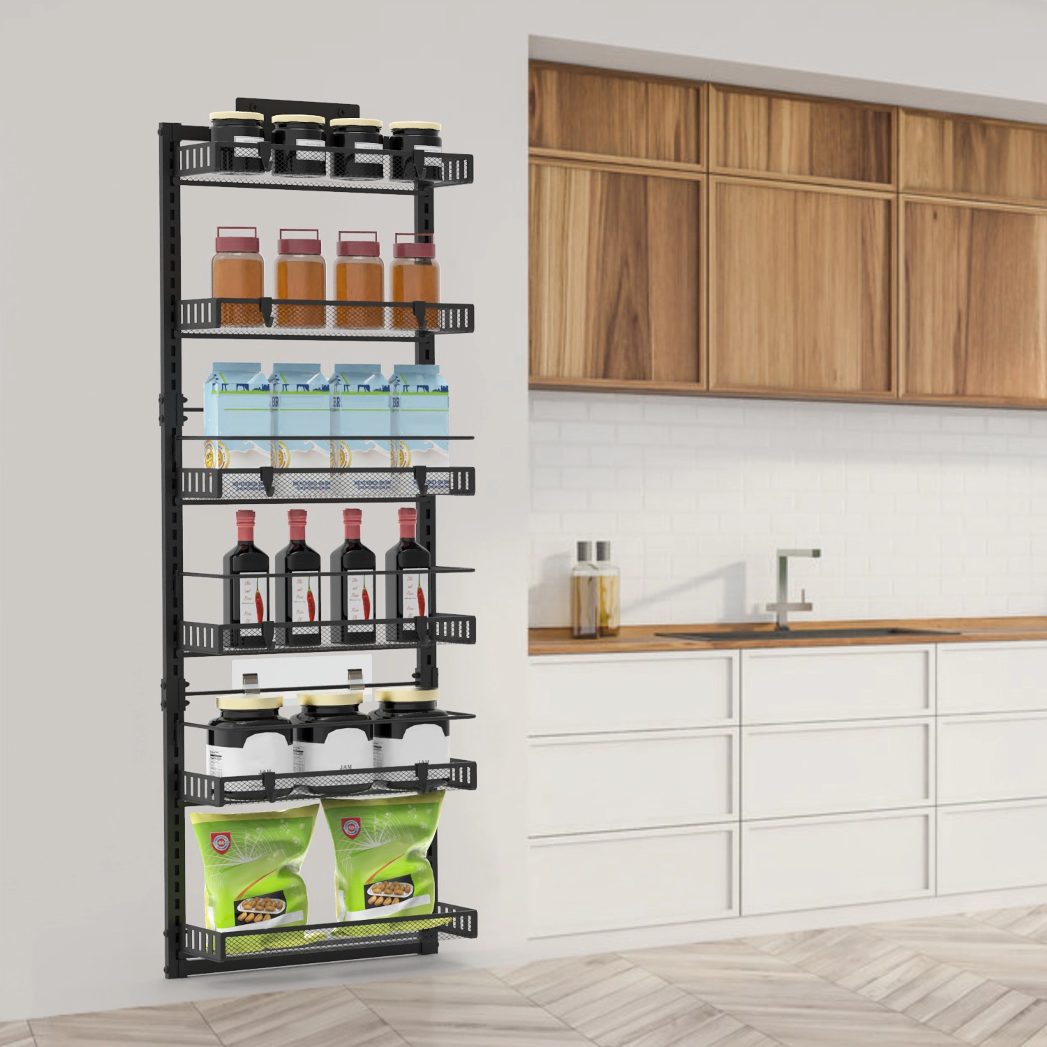 GBruno 6-Tier Carbon Steel Over-the-Door Organizer