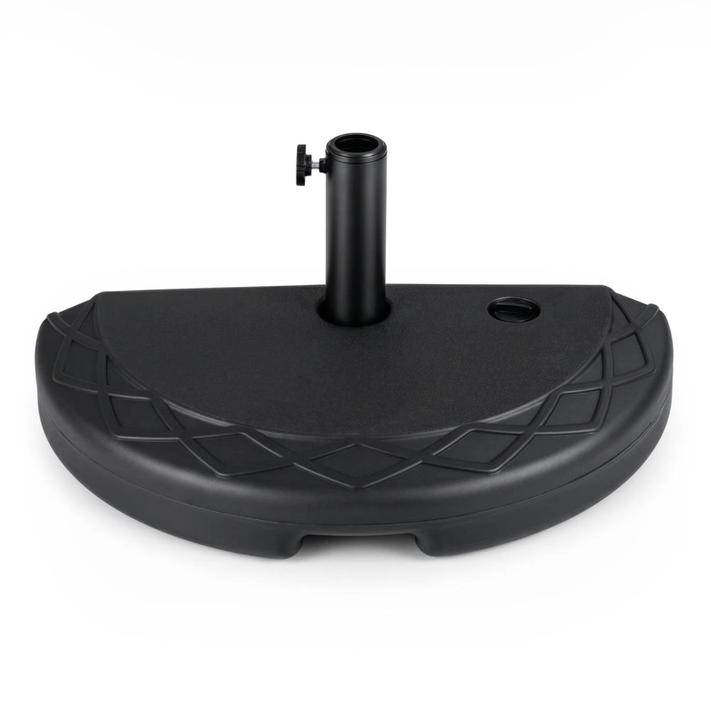 Hivvago Half Round Patio Umbrella Base 44 Lbs Water And Sand Fillable