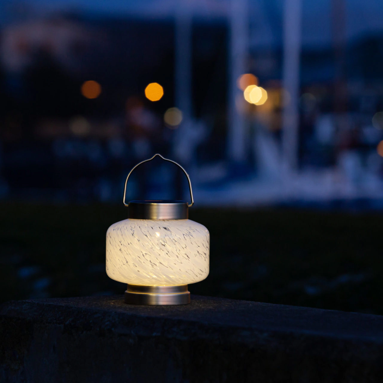 Allsop Home & Garden Boaters Solar Lanterns Handblown Glass