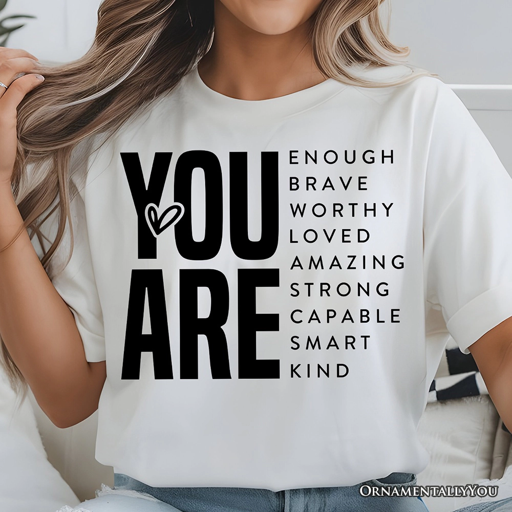 OrnamentallyYou Womens Inspirational Words T-Shirt