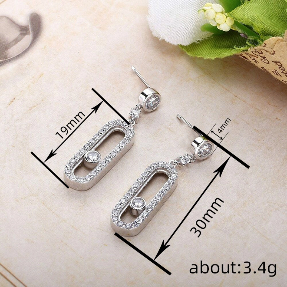 Exquisite Oval Dangle Pendant Earrings for Women