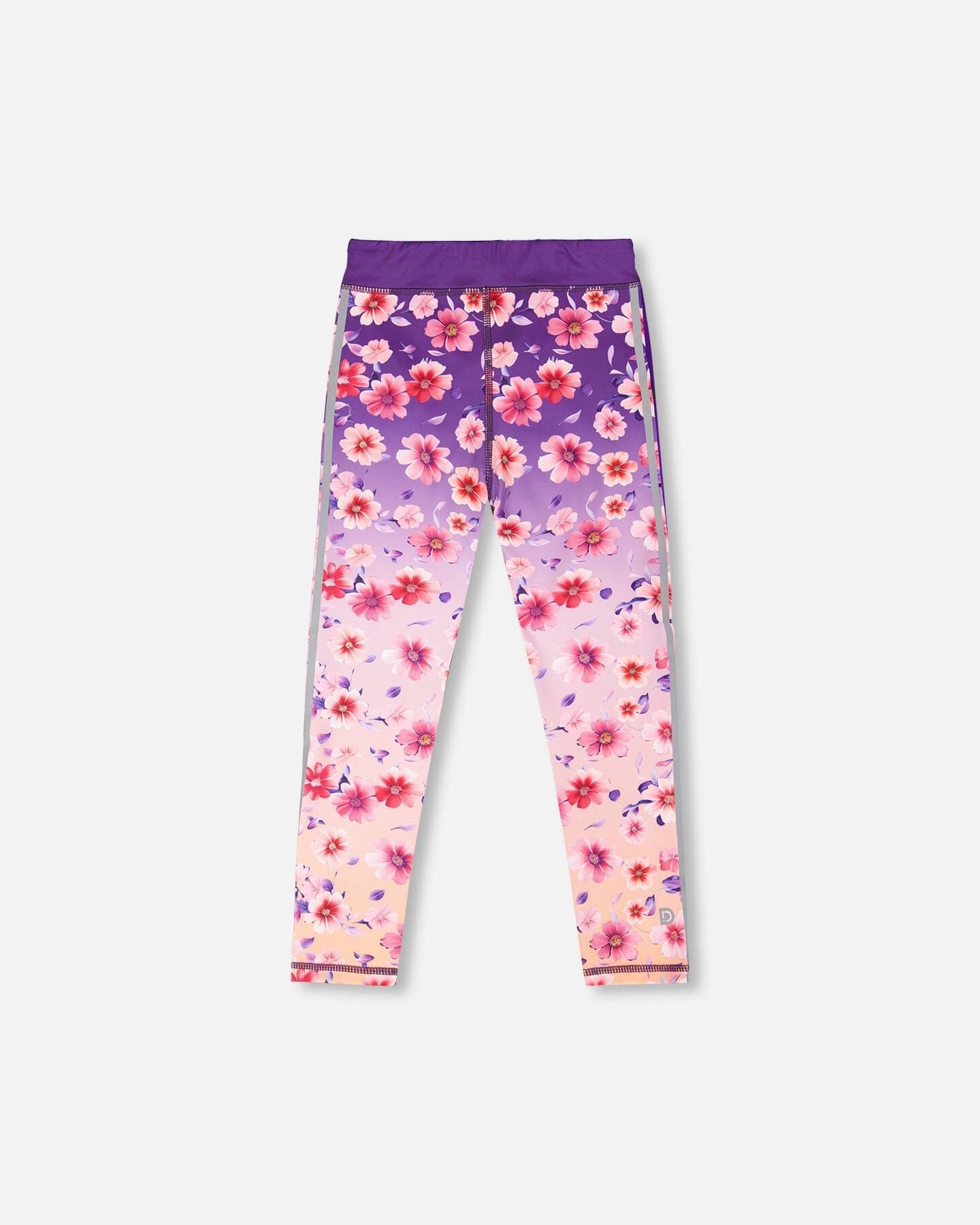 Deux par Girls Athletic Leggings Recycled Polyester Floral Gradient