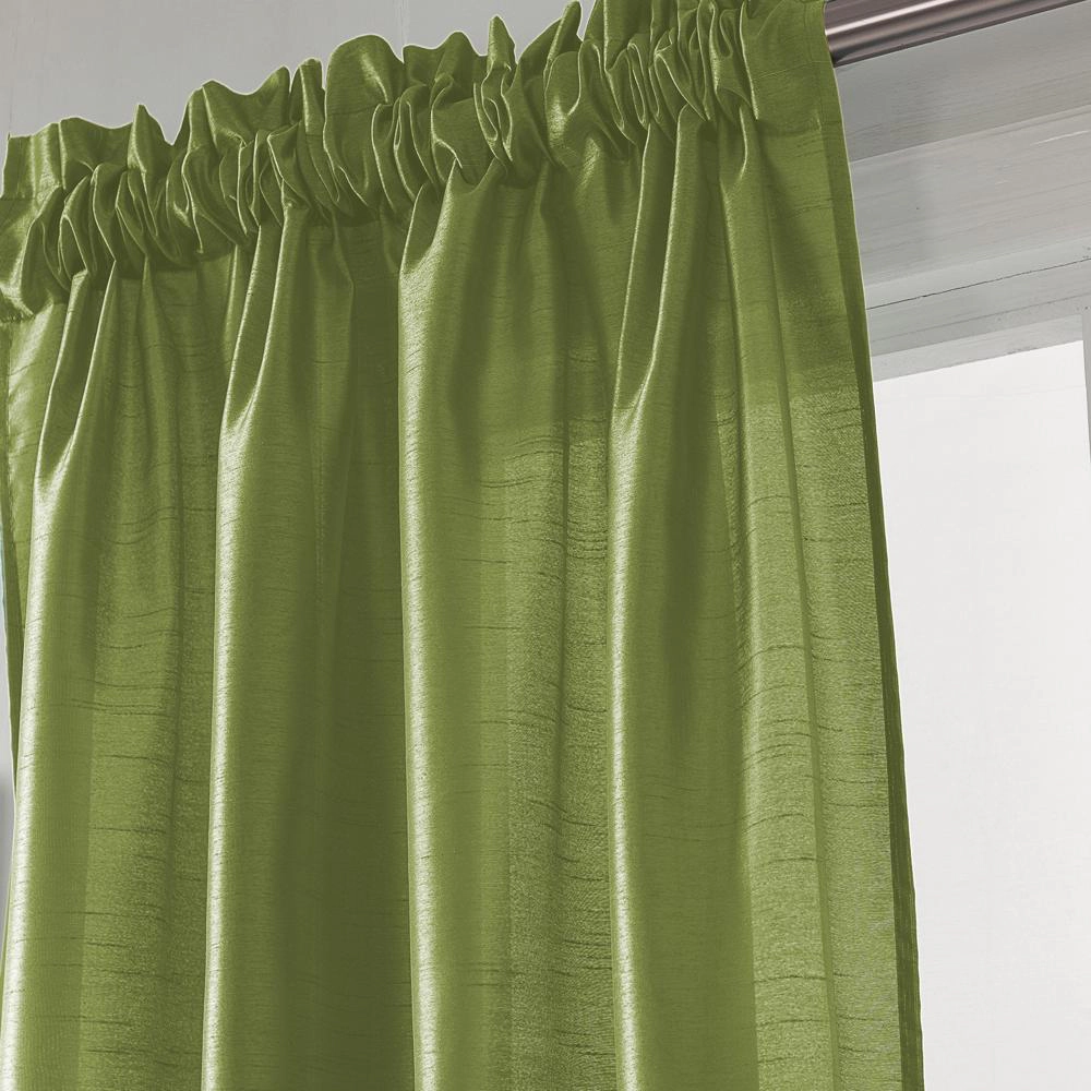 RT Designers Collection Nikki Premium Rod Pocket Curtain Panel 54" x 90" Red