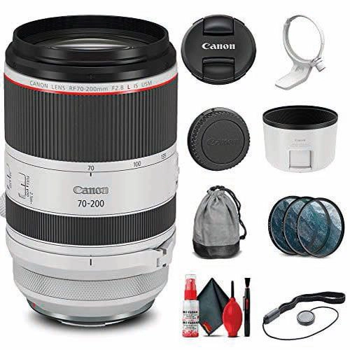 Canon RF 70-200mm f/2.8L is USM Lens (3792C002) + Filter Kit + Cap Keeper + Cleaning Kit + More (International Version)