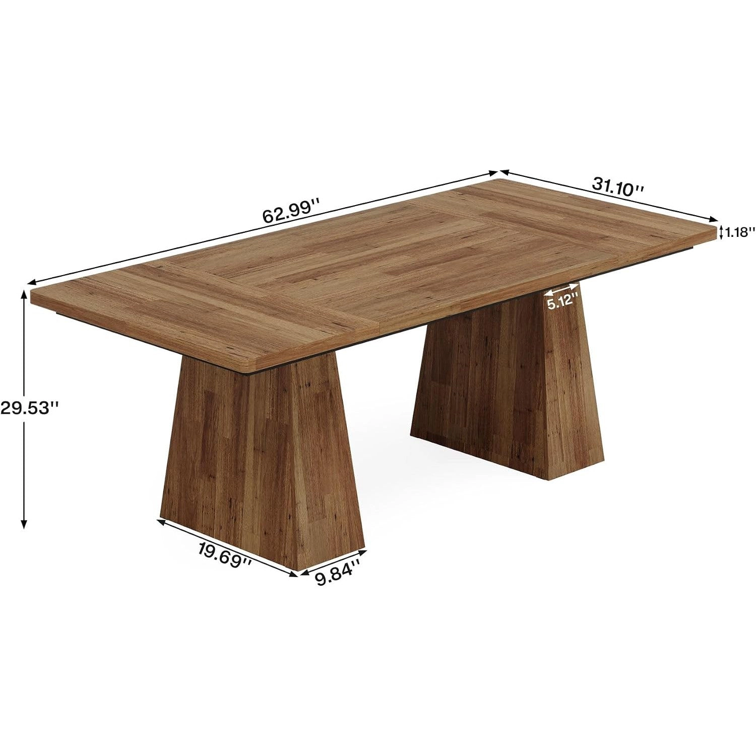 Tribesigns Contemporary Wood Executive Desk