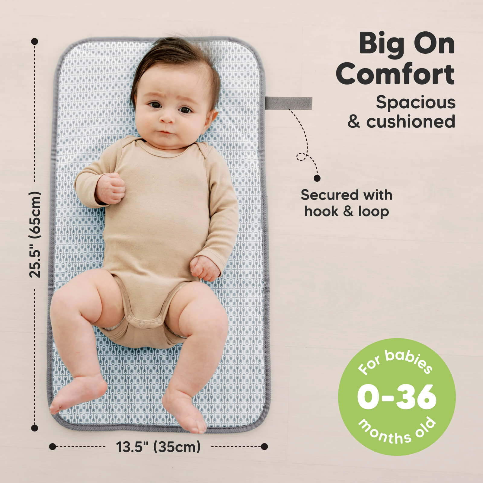 KeaBabies Swift Diaper Changing Pad for Baby Boys, Girls
