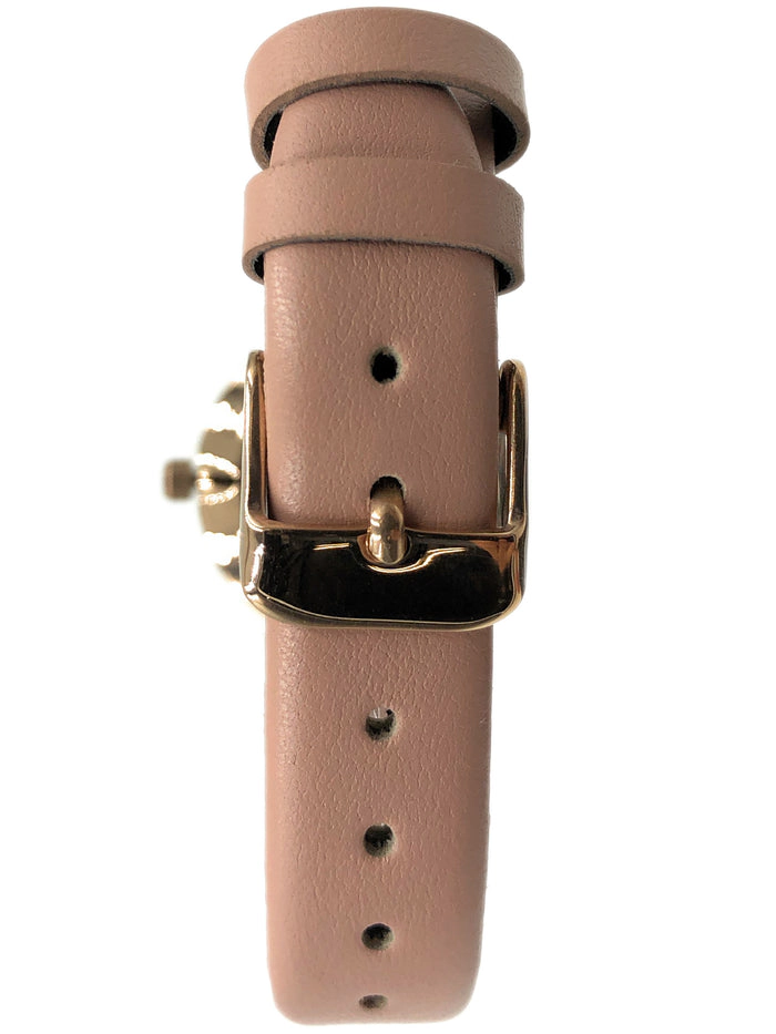 Peugeot Women's 30mm Pink Modern Calfskin Leather Strap Watch