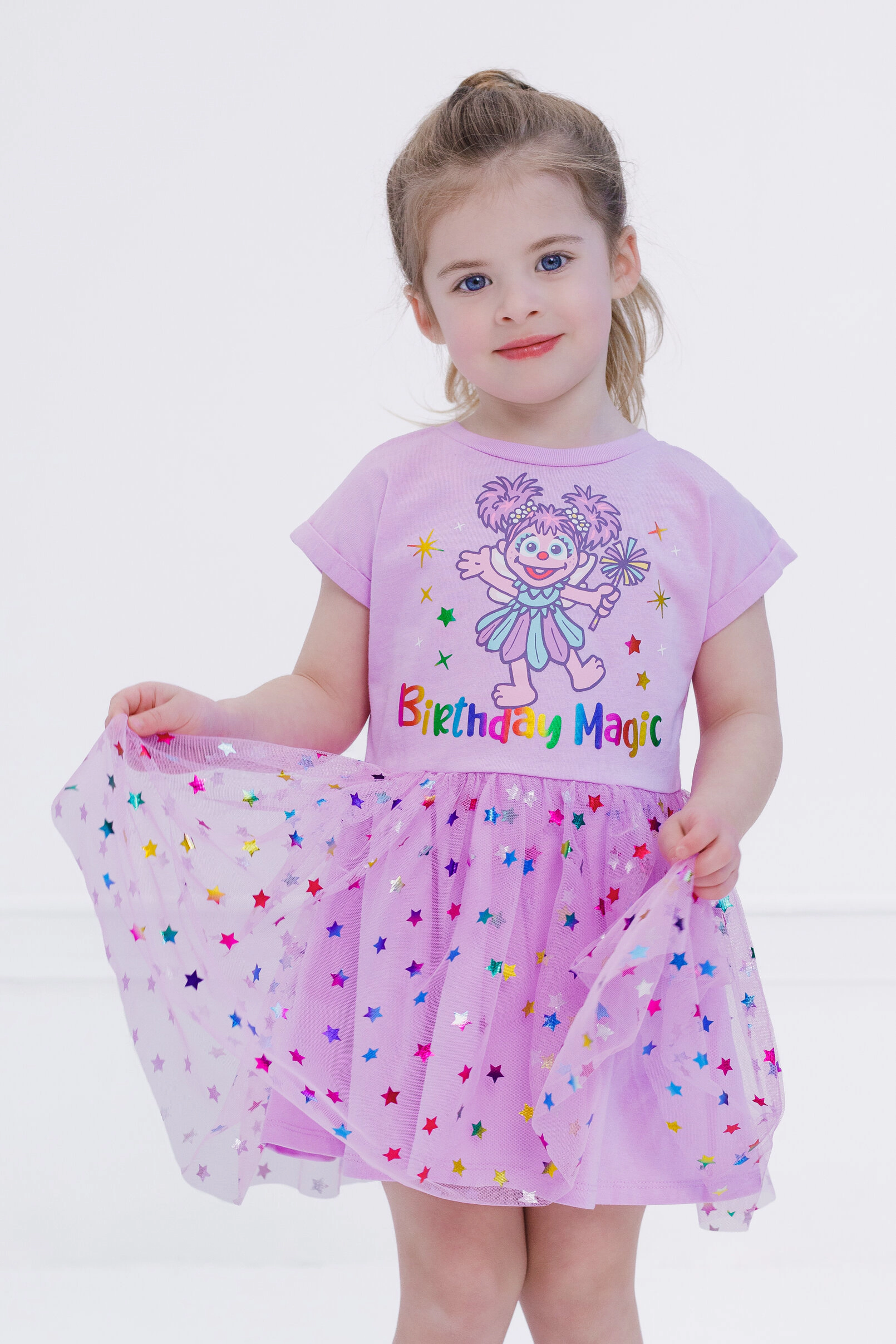 Sesame Street Girls' Short Sleeve Tulle Tutu Dress