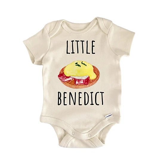 NOFO VIBES Unisex Eggs Benedict Brunch Breakfast Baby Gift Baby Bodysuit