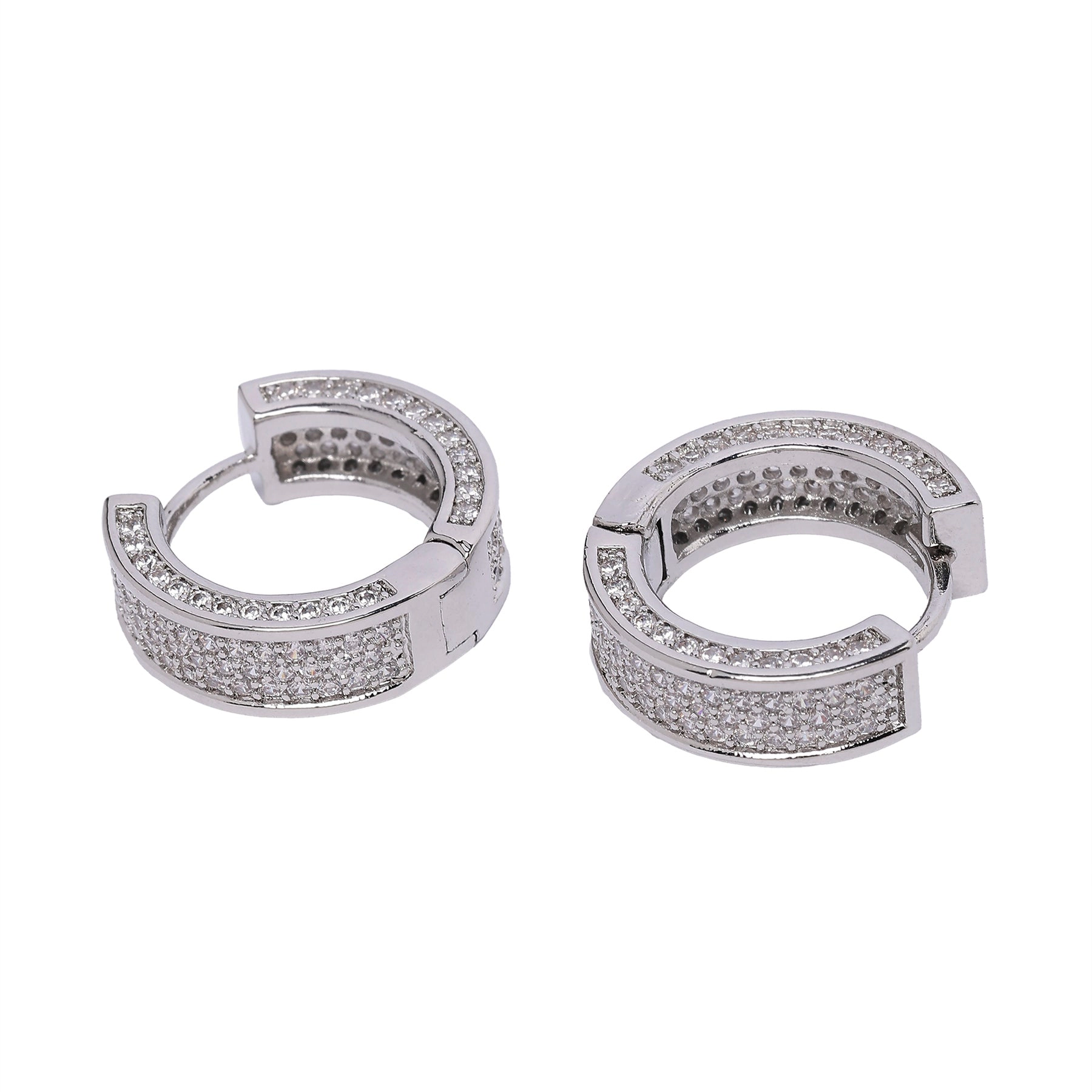 AGP PARIS Womens Beautiful Fusion Hoop Earrings