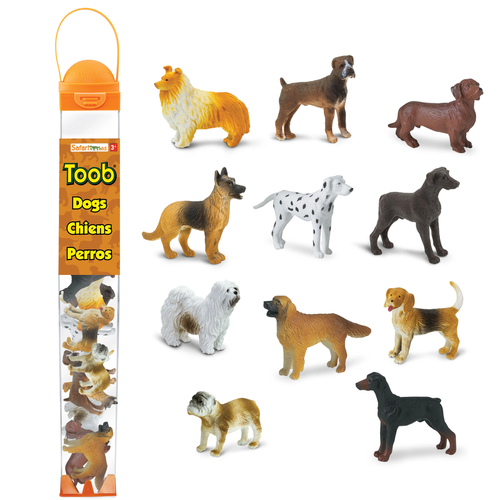 Safari Ltd. - Dogs TOOB - contains 11 Mini Figurines