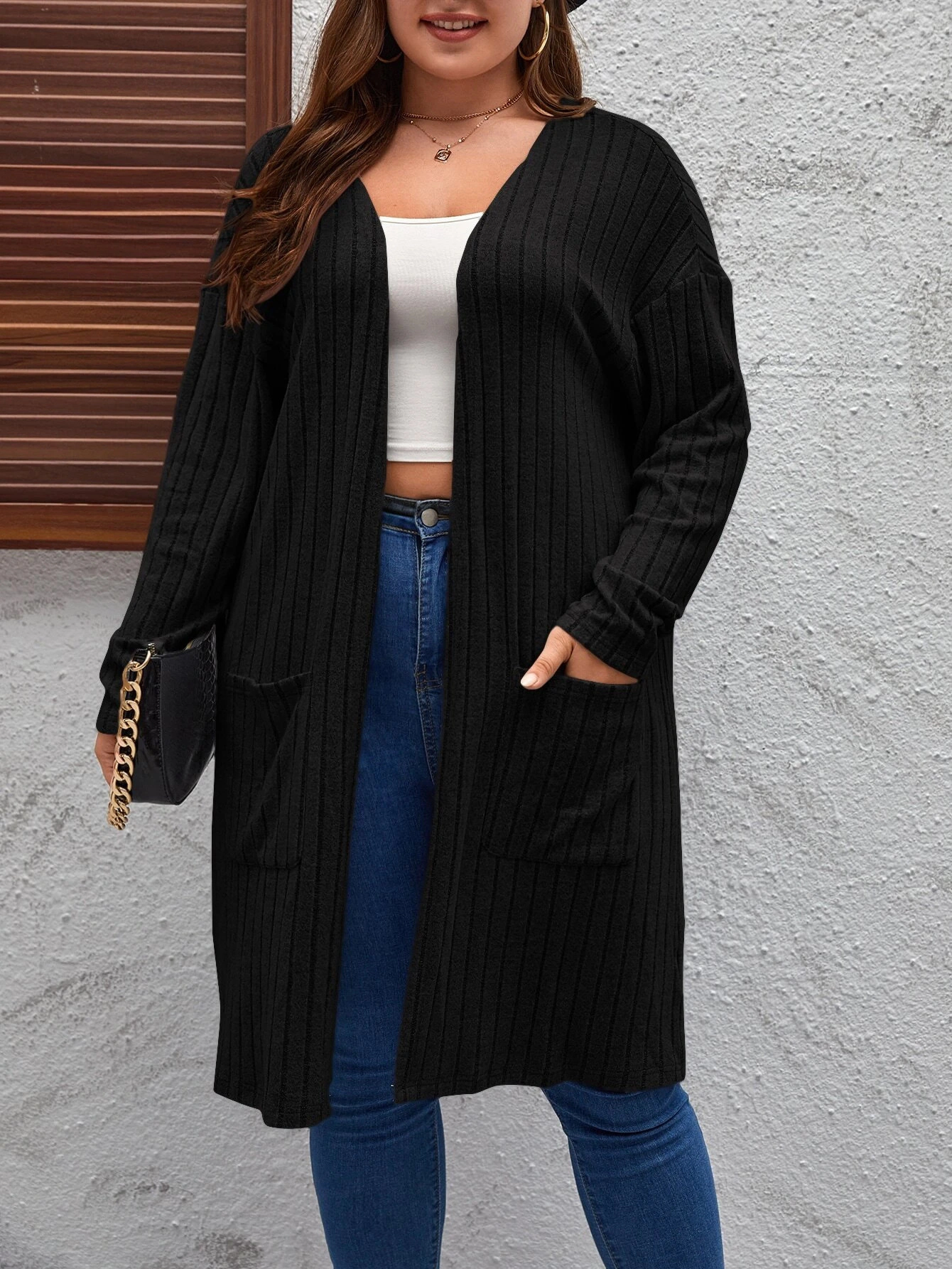 KOJOOIN Women's Oversized Long Cardigan Sweaters Fall Winter Outfits